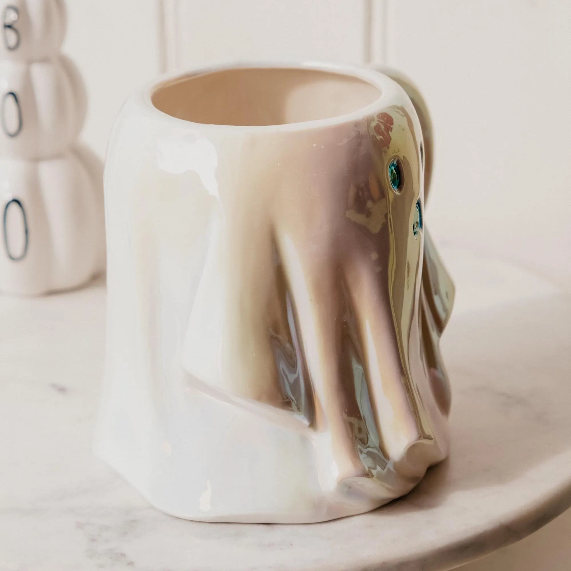 XL Ghost Iridescent Rainbow Halloween Autumn Mug - image 5