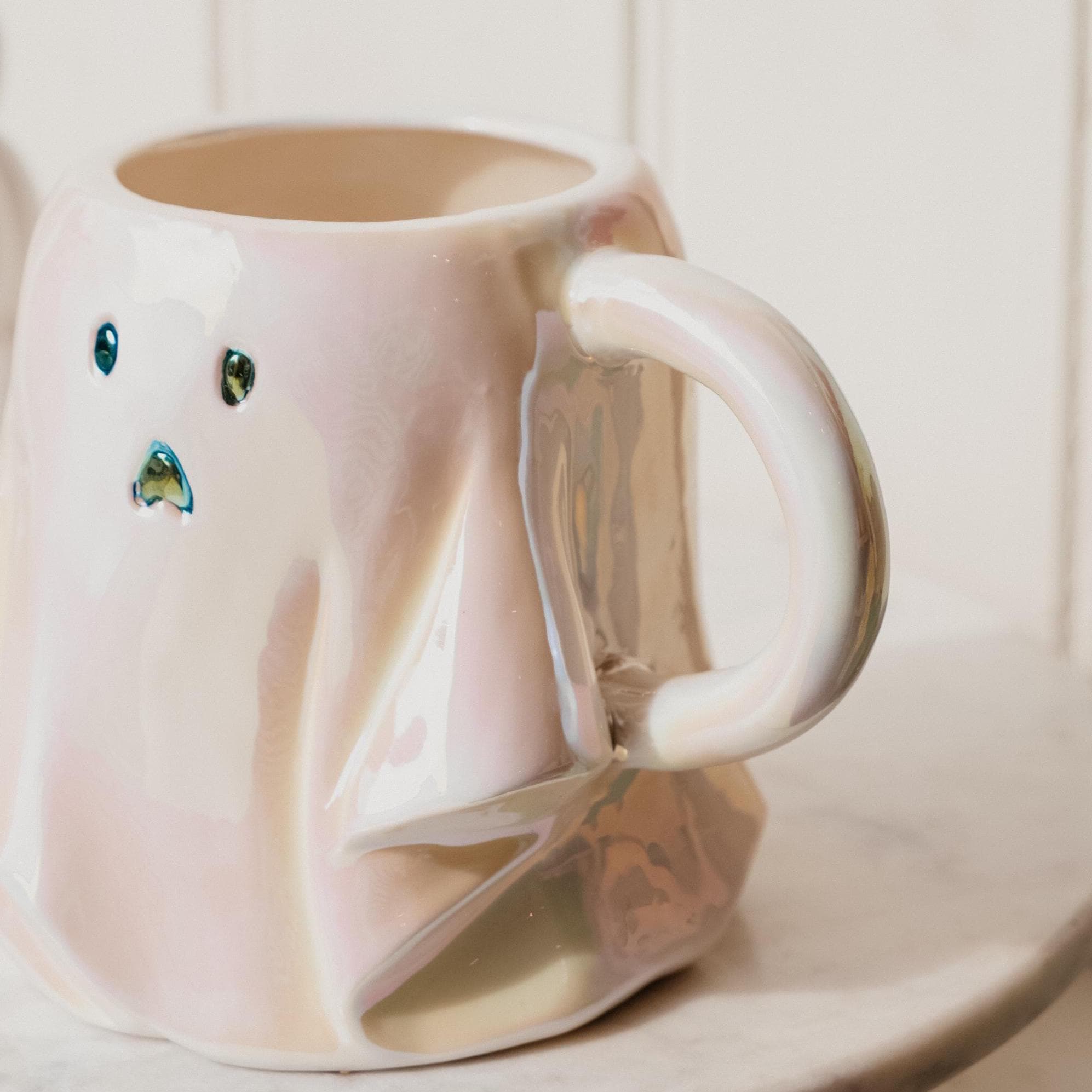 XL Ghost Iridescent Rainbow Halloween Autumn Mug - image 4