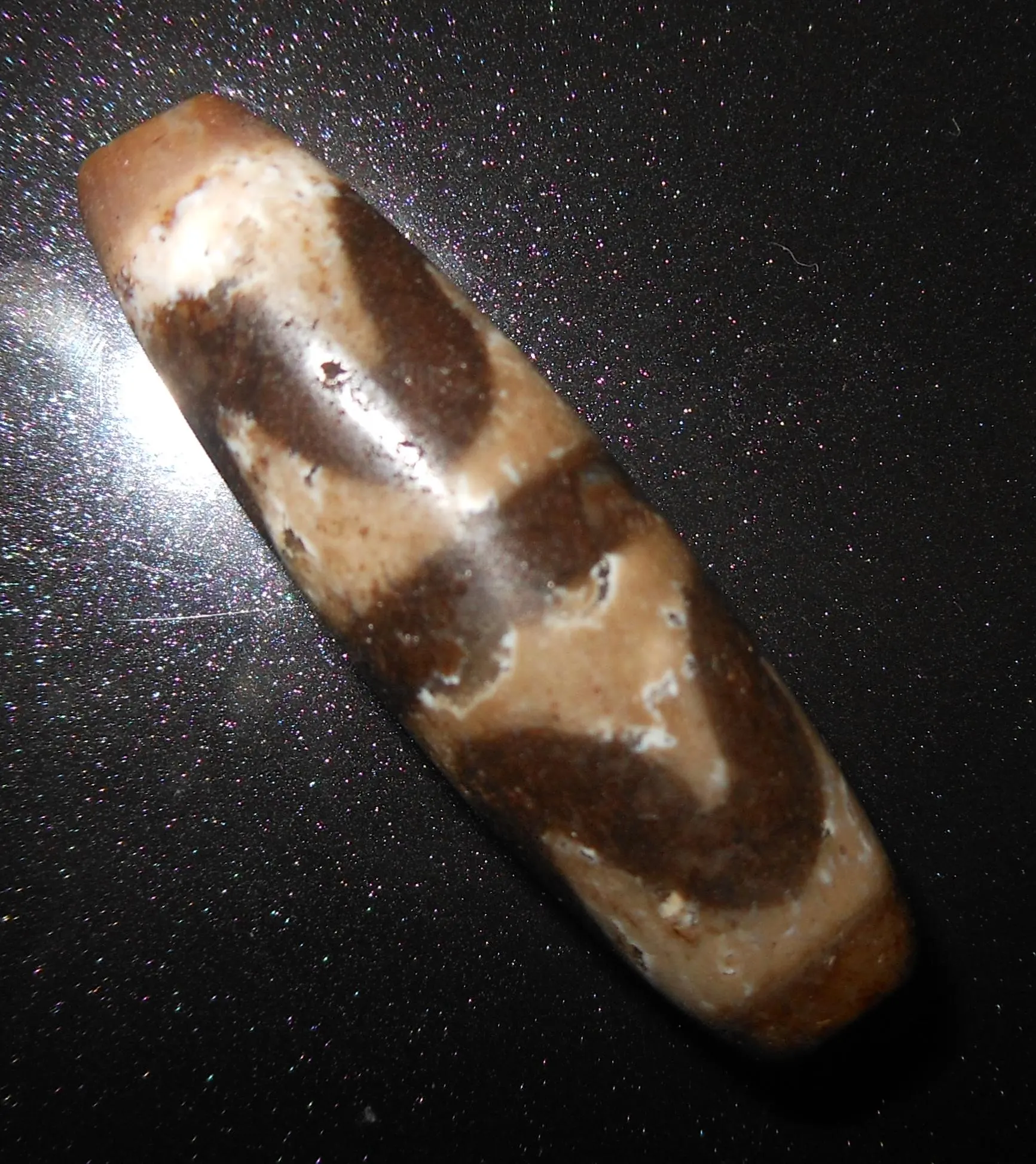 no. 118 - Sea Waves - Surfer - Dzi - Tibetan Dzi Amulet - Amuleto Dzi Tibetano - Tibetische Dzi Amulett