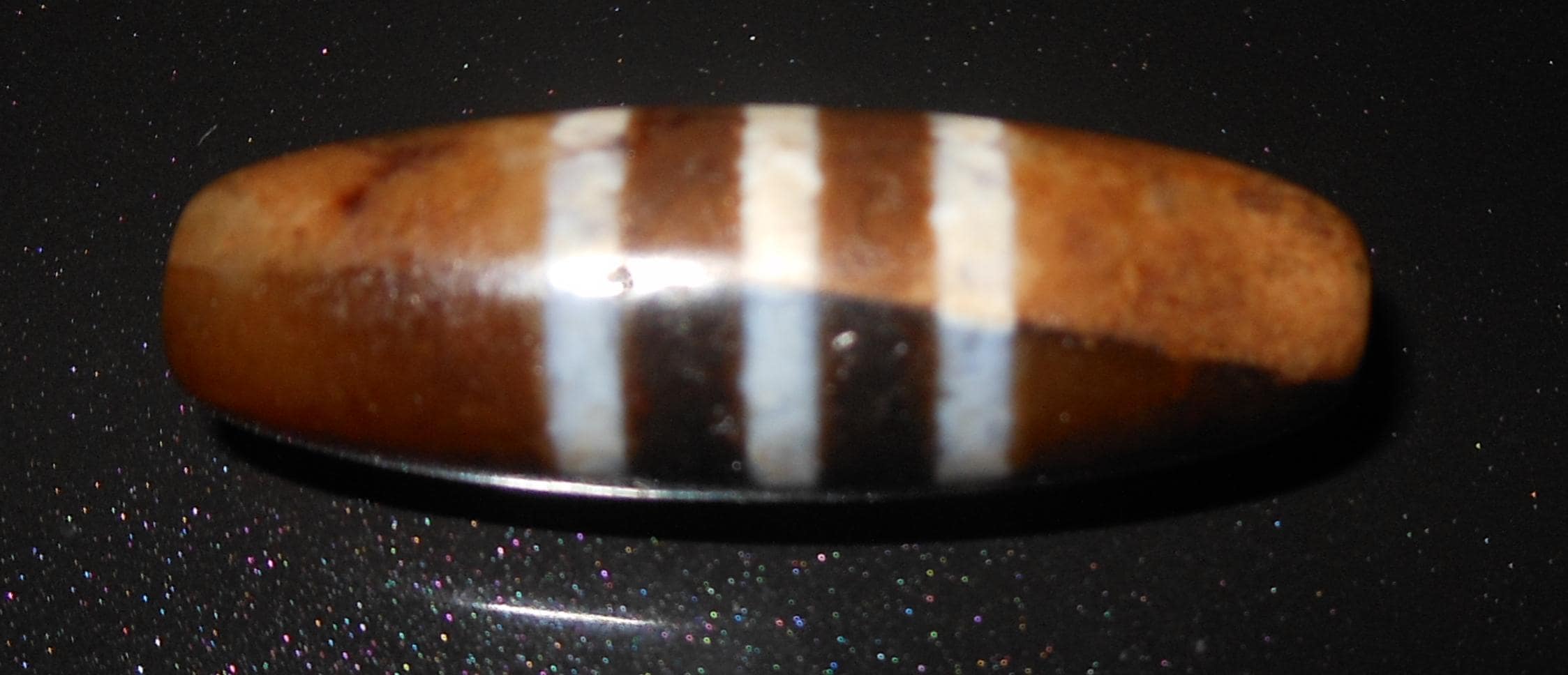 no. 73 - Chung Dzi - Tibetan Dzi Amulet - Amuleto Dzi Tibetano - Tibetische Dzi Amulett - image 5