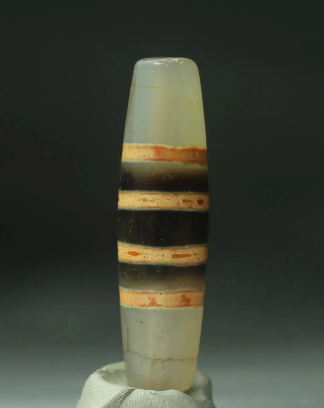 no. 181 - BIG Chumzi - Chung Dzi - Amuleto Dzi Tibetano - Tibetische Dzi Amulett - Tibetan Dzi Amulet - image 3