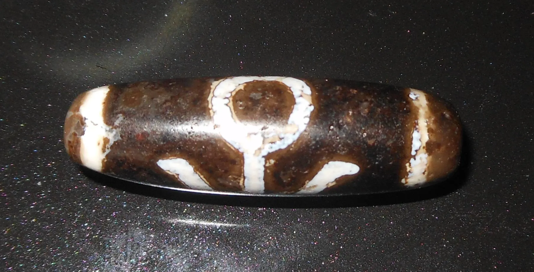 no. 131 - Amuleto Dzi Tibetano - L'Aristocratico - Tibetische Dzi Amulett - Tibetan Amulet - image 3
