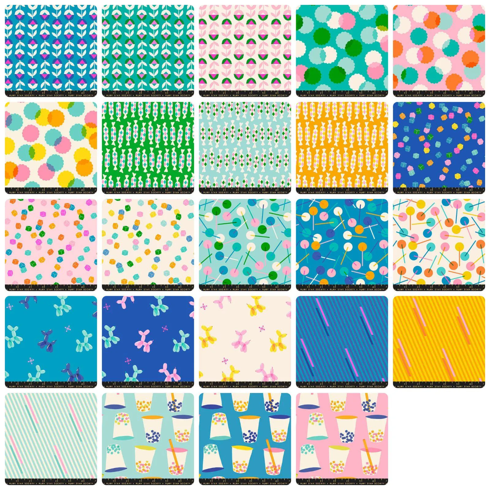 Eye Candy - 5" charm pack - Ruby Star Society Collaborative Collection moda fabrics oop htf - image 4