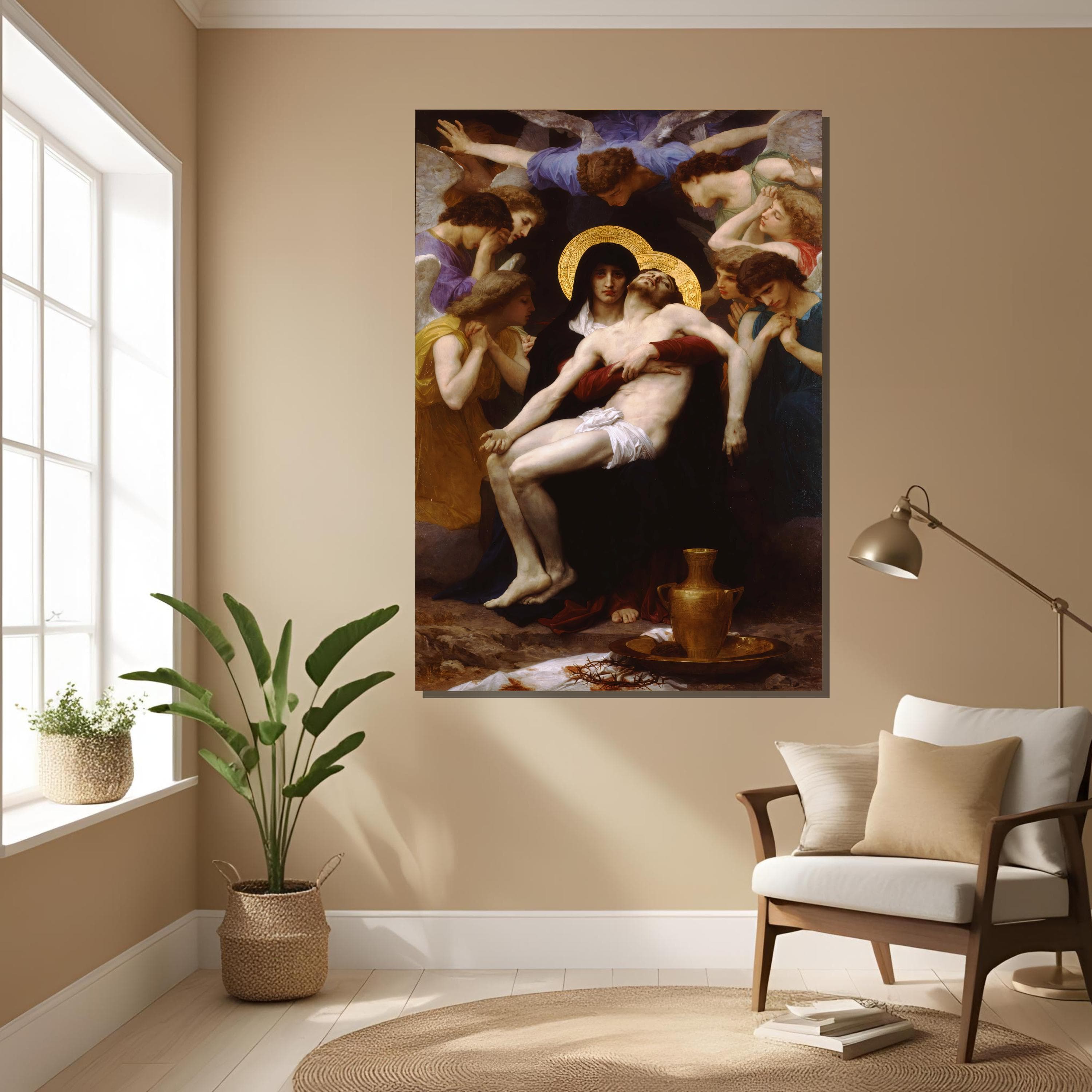 William Bouguereau Pieta Canvas Print, Classic Religious Wall Art - image 2
