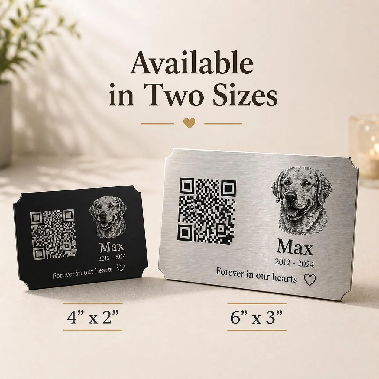 Personalized Pet Memorial Keepsake for Cremation Urns Dog or Cat Sympathy Gift
