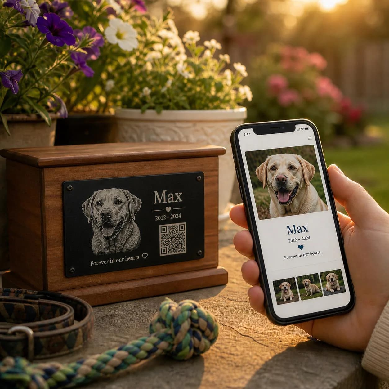 Personalized Pet Memorial Keepsake for Cremation Urns Dog or Cat Sympathy Gift - image 4