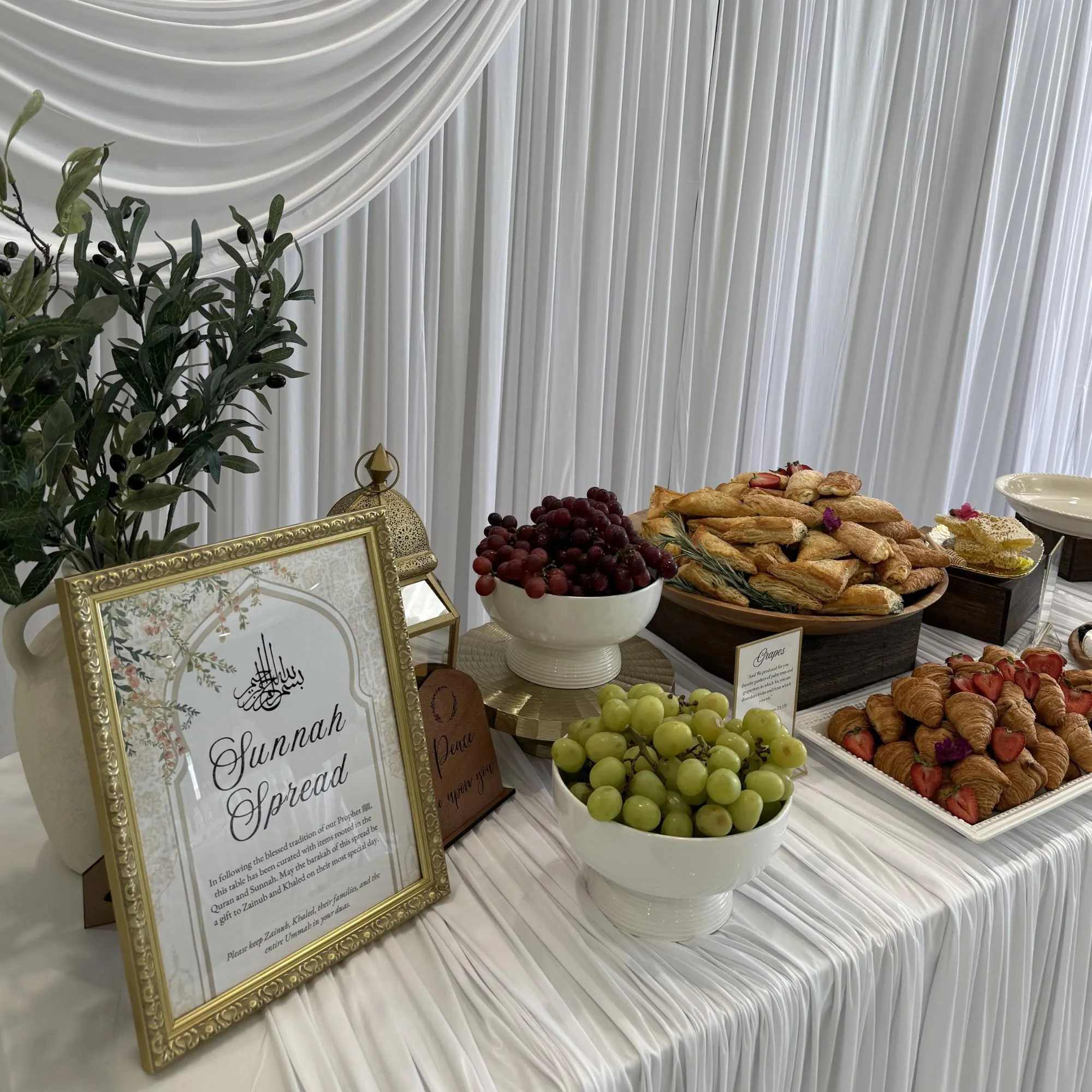 Sunnah Spread Welcome Sign | Islamic Event Table Decor (Digital Download) - image 3