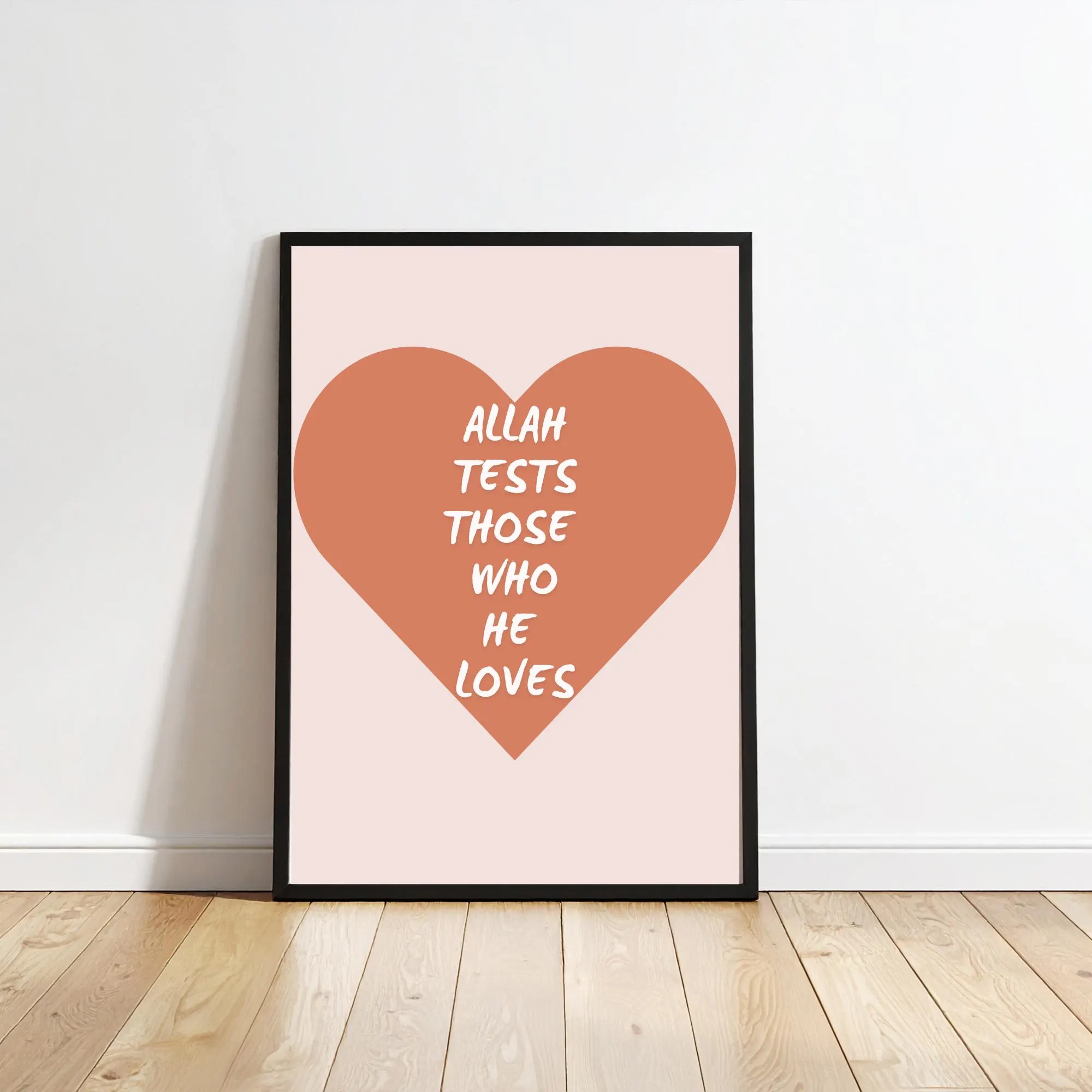 Allah Tests Those Who He Loves Print: Islamic Wall Art for Kids (Instant Download) - image 4