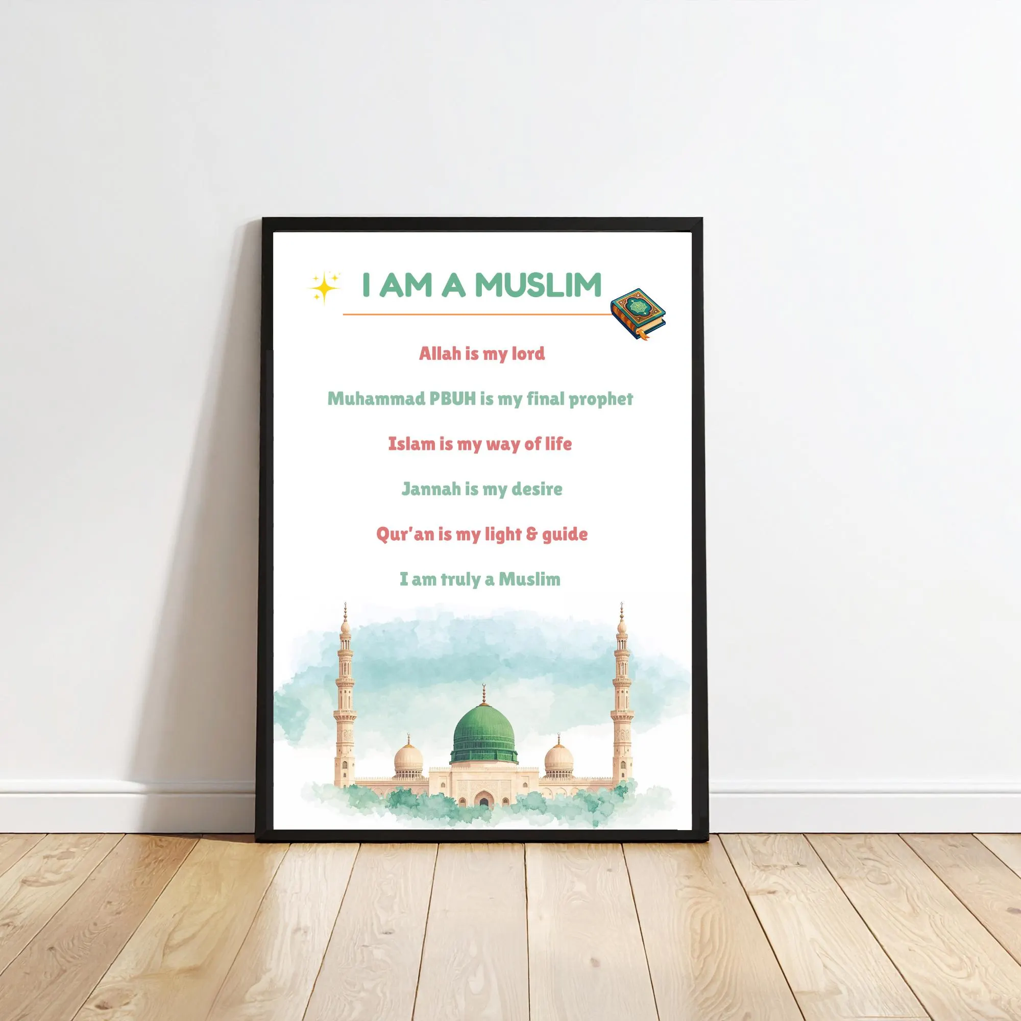 Islamic Educational Printable Bundle: Set of 11, Muslim Homeschool, Classroom Posters - image 3