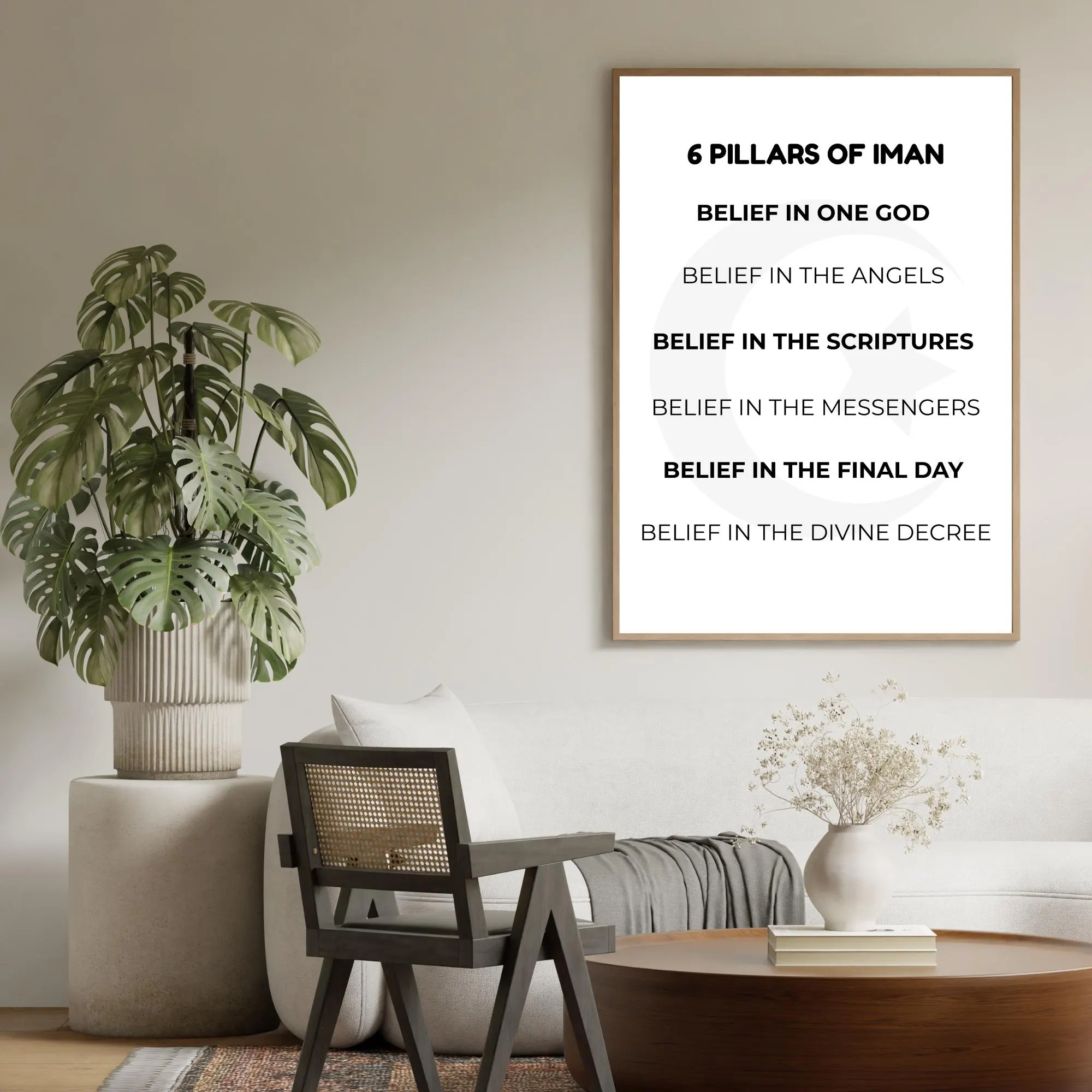 6 Pillars Of Iman Print Kids Islamic Wall Art Poster Educational Resource Instant Download - image 5