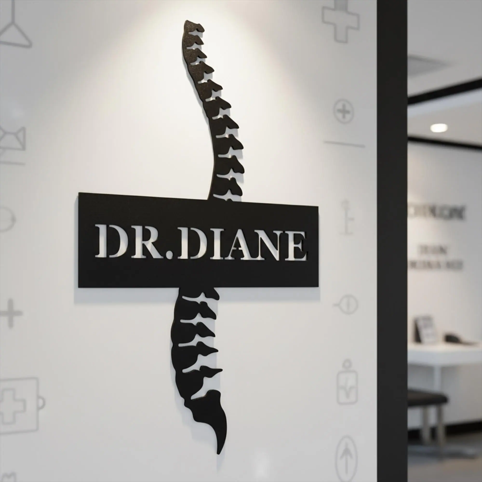 Custom Chiropractor Metal Sign Wall Art, Chiropractor Metal Sign,Chiropractor Wall Decor,Room Decor Gift For Nurse Doctor,Chiropractic Gifts