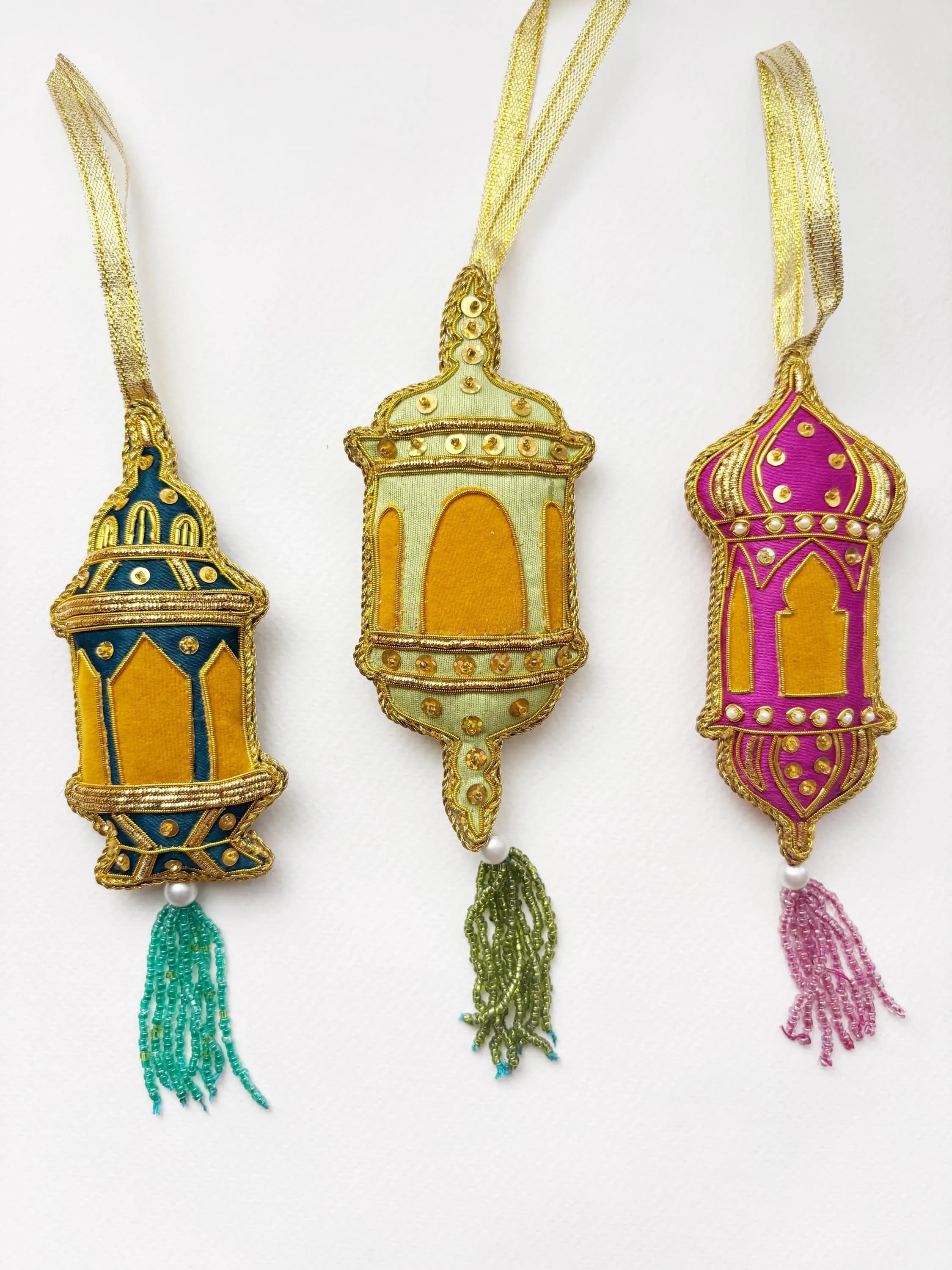 Individual Pieces | Decorative Heirloom Garland, Islam, muslim celebration, Quran, Kabaah, Ramadan Eid Hajj Eid Holiday Al Aqsa embroidered - image 5
