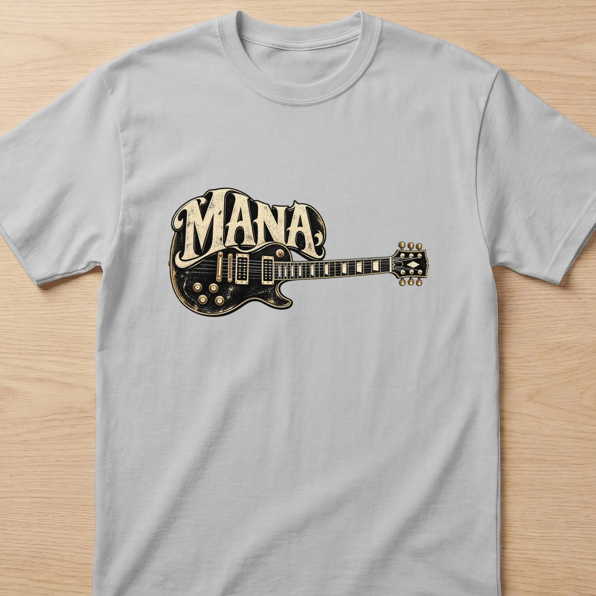 Vintage Rock Guitar T-Shirt, Retro Music Graphic Tee, Classic Electric Guitar Concert Shirt, Spanish Rock Musician Tee, Gift for Guitarist - image 3