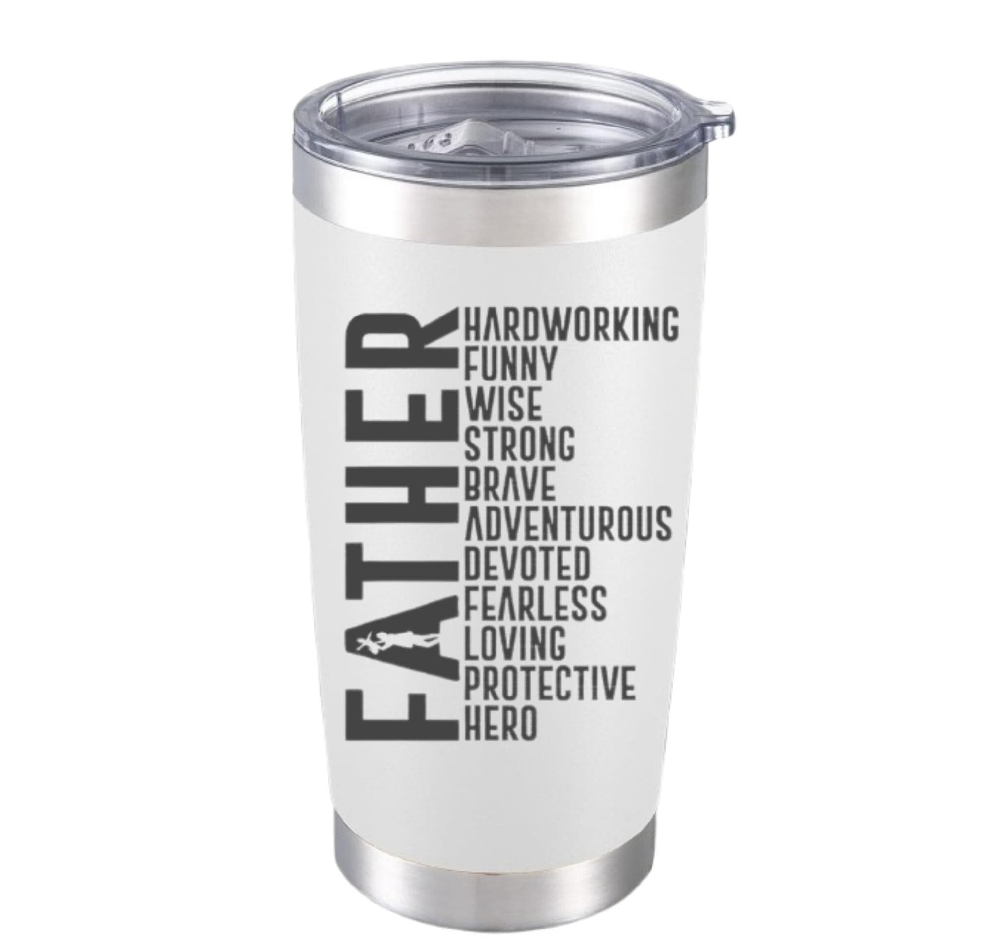 Engraved Father's Day Tumbler, Stainless Steel 20oz Cup - image 3