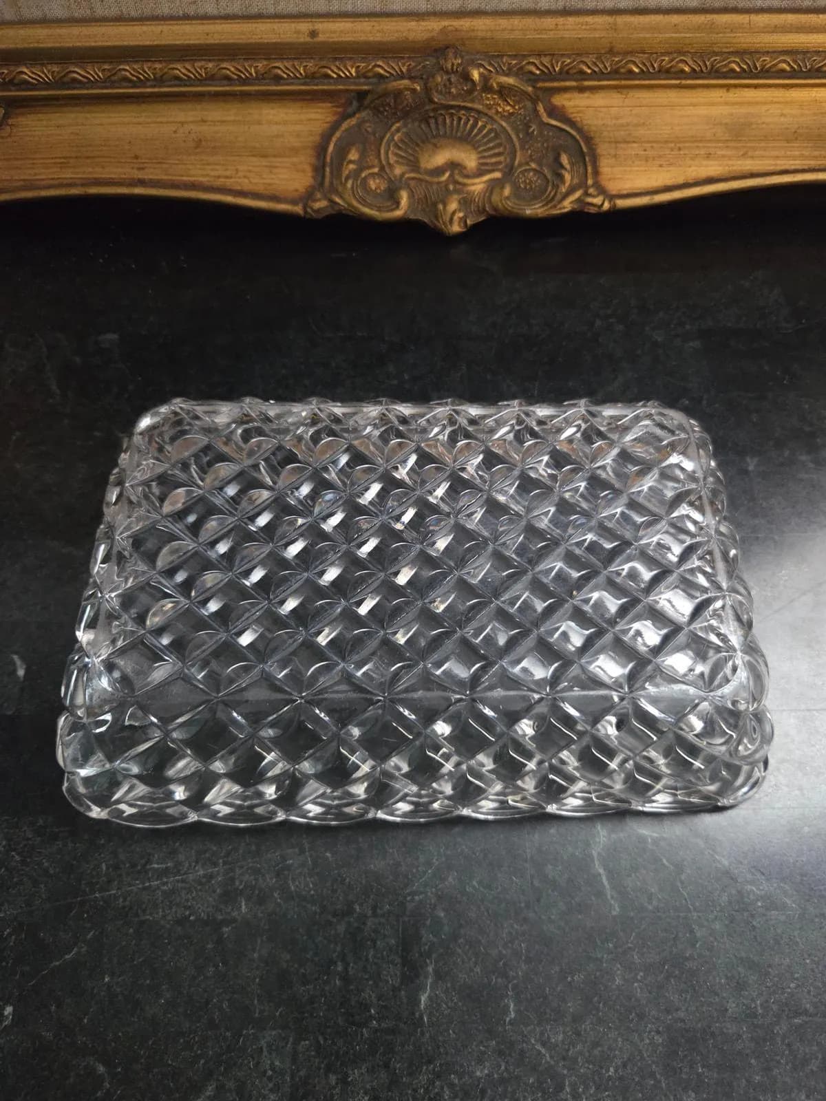 Antique EAPG Rectangular Glass Celery Serving Dish – Victorian, UV Reactive - image 5