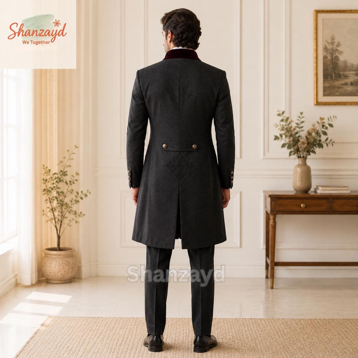 Victorian 3 Piece Suit Men, Gothic Frock Coat Suit, Aristocrat Wedding Suit, Double Breasted Vest Set, Tailored Formal Outfit, Custom Made - image 4