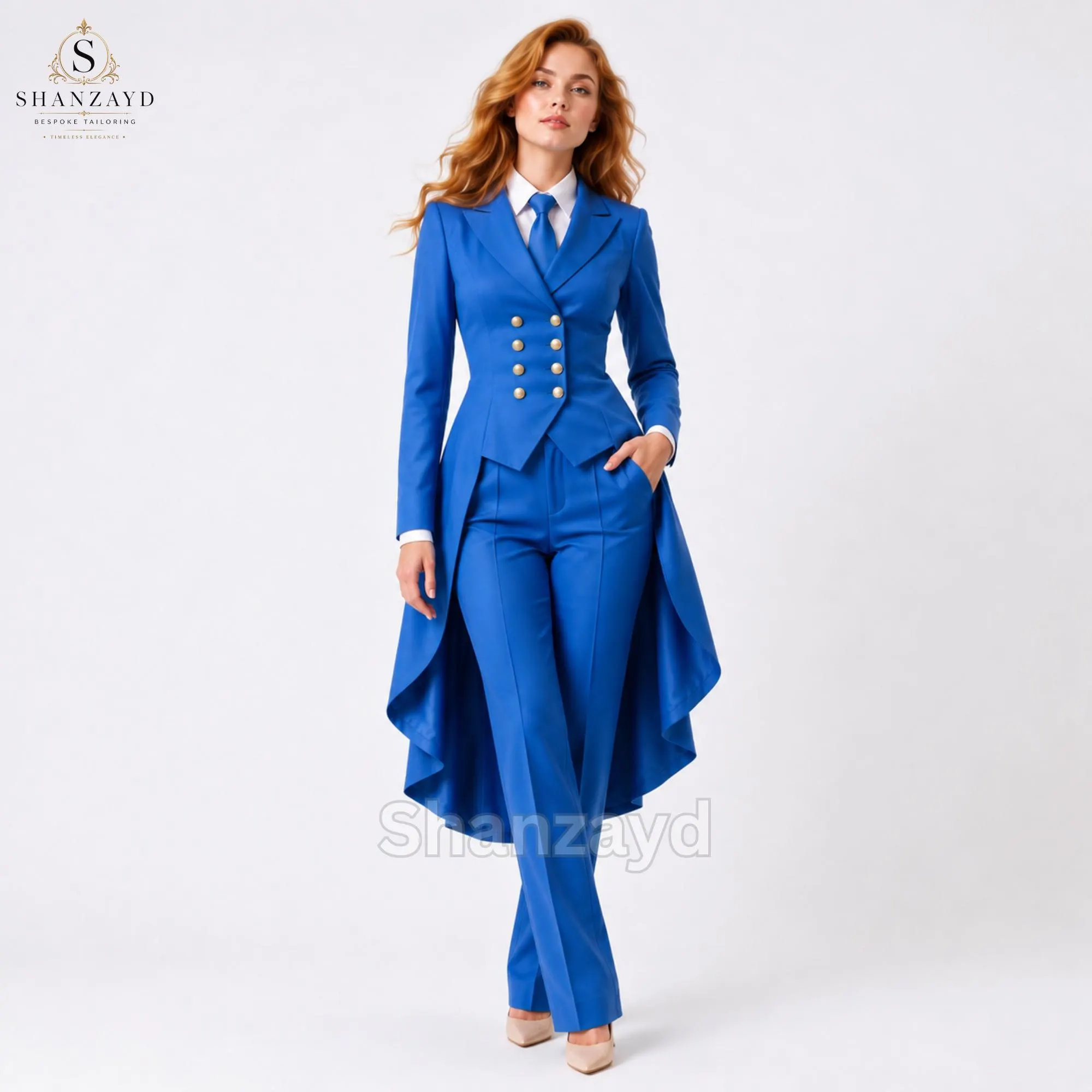 Women Tailcoat Suit, Victorian Tailcoat Pants Suit, Formal Tuxedo Set, Gothic Wedding Suit, Steampunk Outfit, Custom Tailored Clothing - image 3