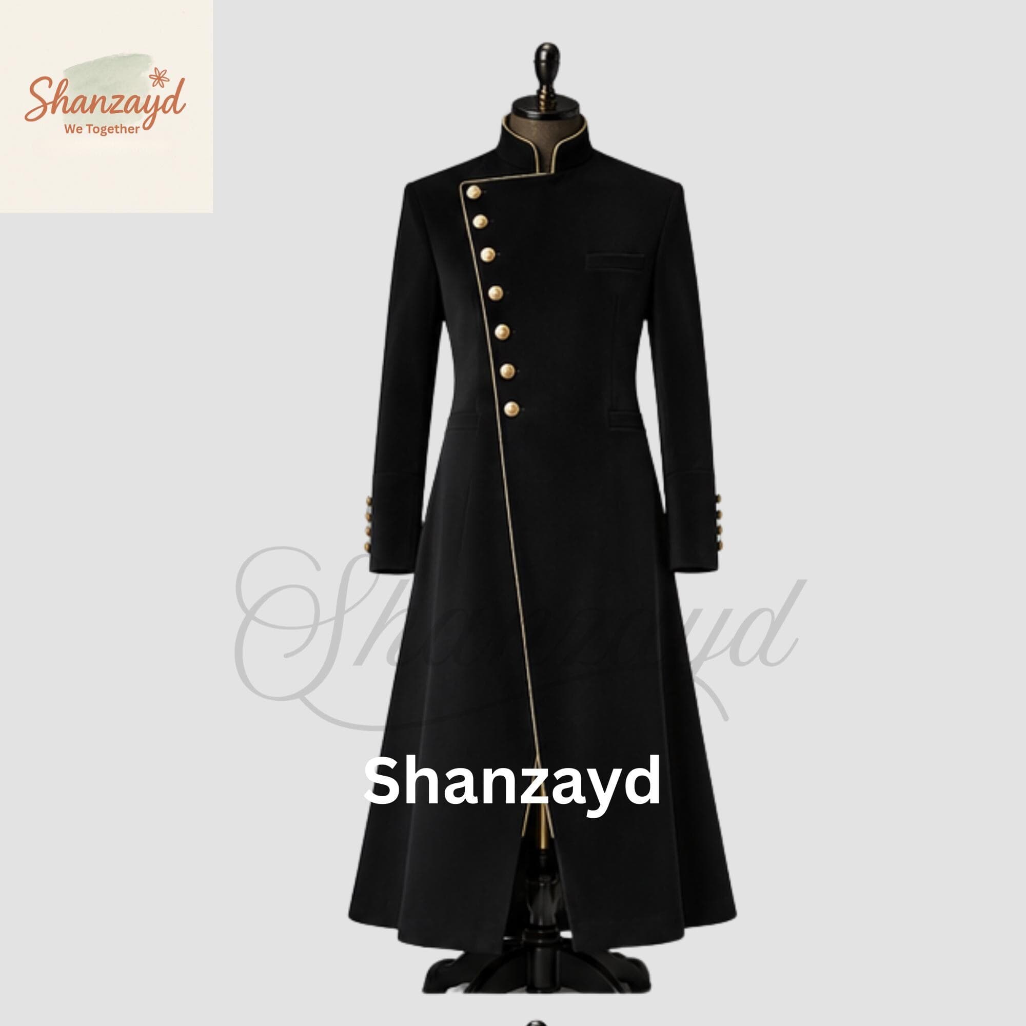 Black Military Coat, Victorian Coat, Gothic Tailcoat , Regency Outfit, Cassock, Wedding Jacket, Gothic Outfit - image 5