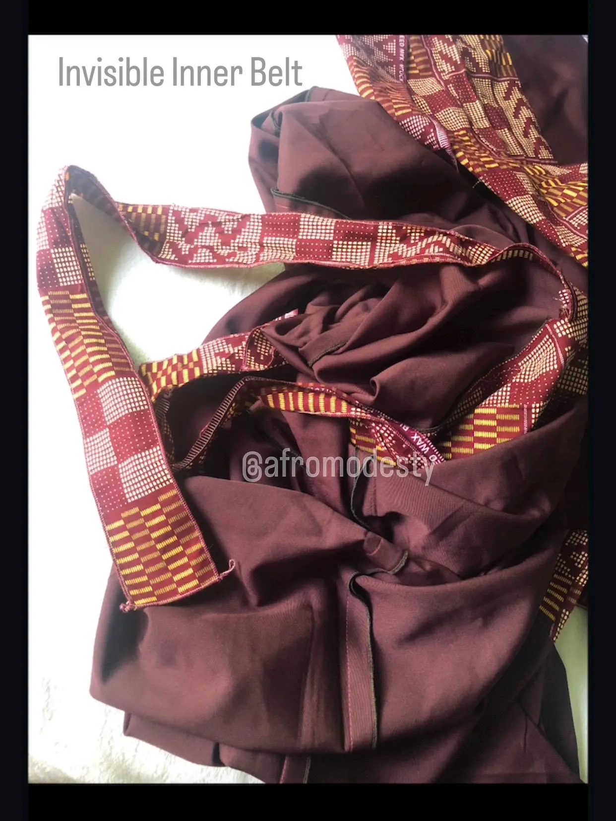 The Kente Abaya: African Kaftan Bubu Maxi Dress with Matching Head Tie - image 3