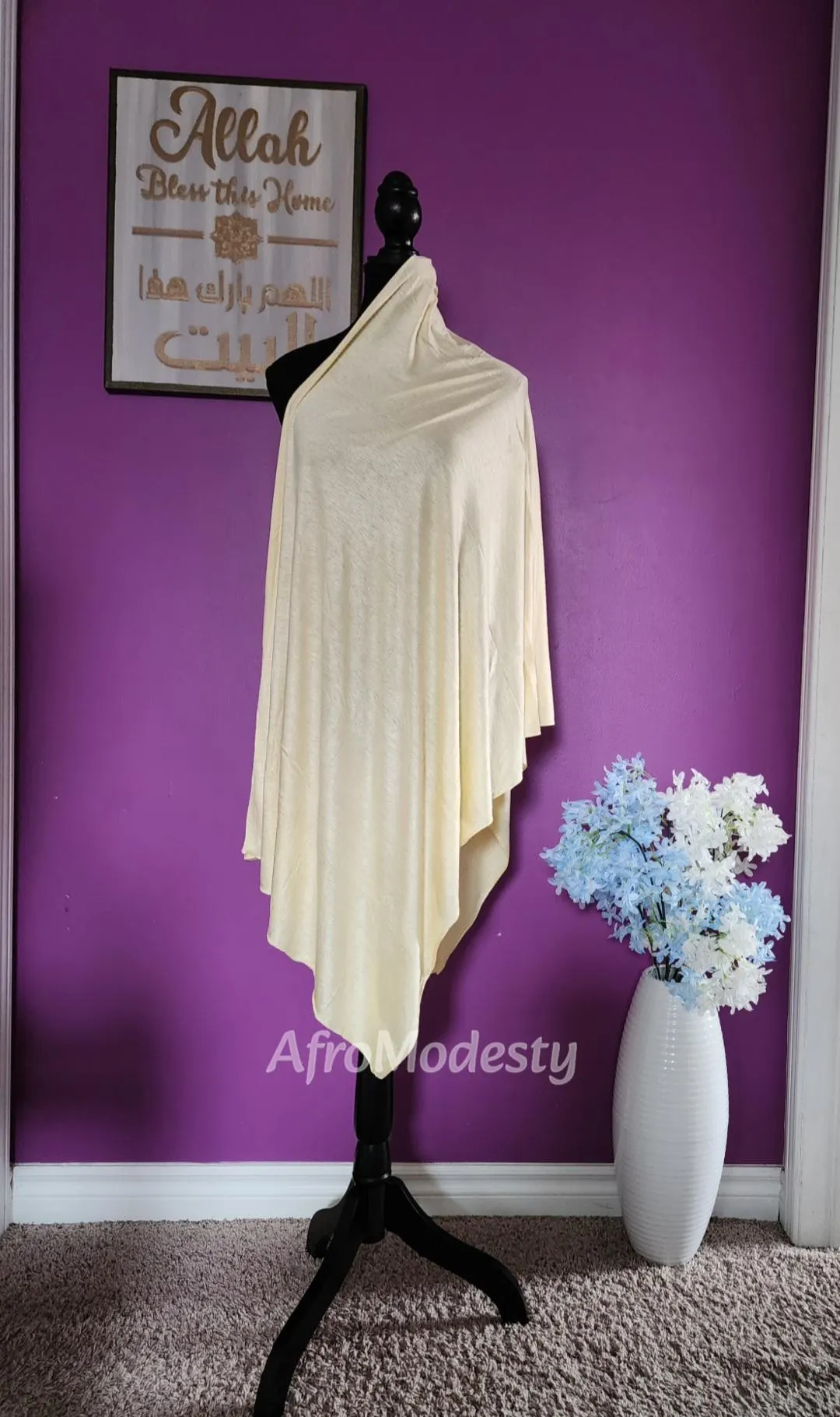 Jersey Hijab Veil Scarf - Modest Coverage (34” X 64") - image 3