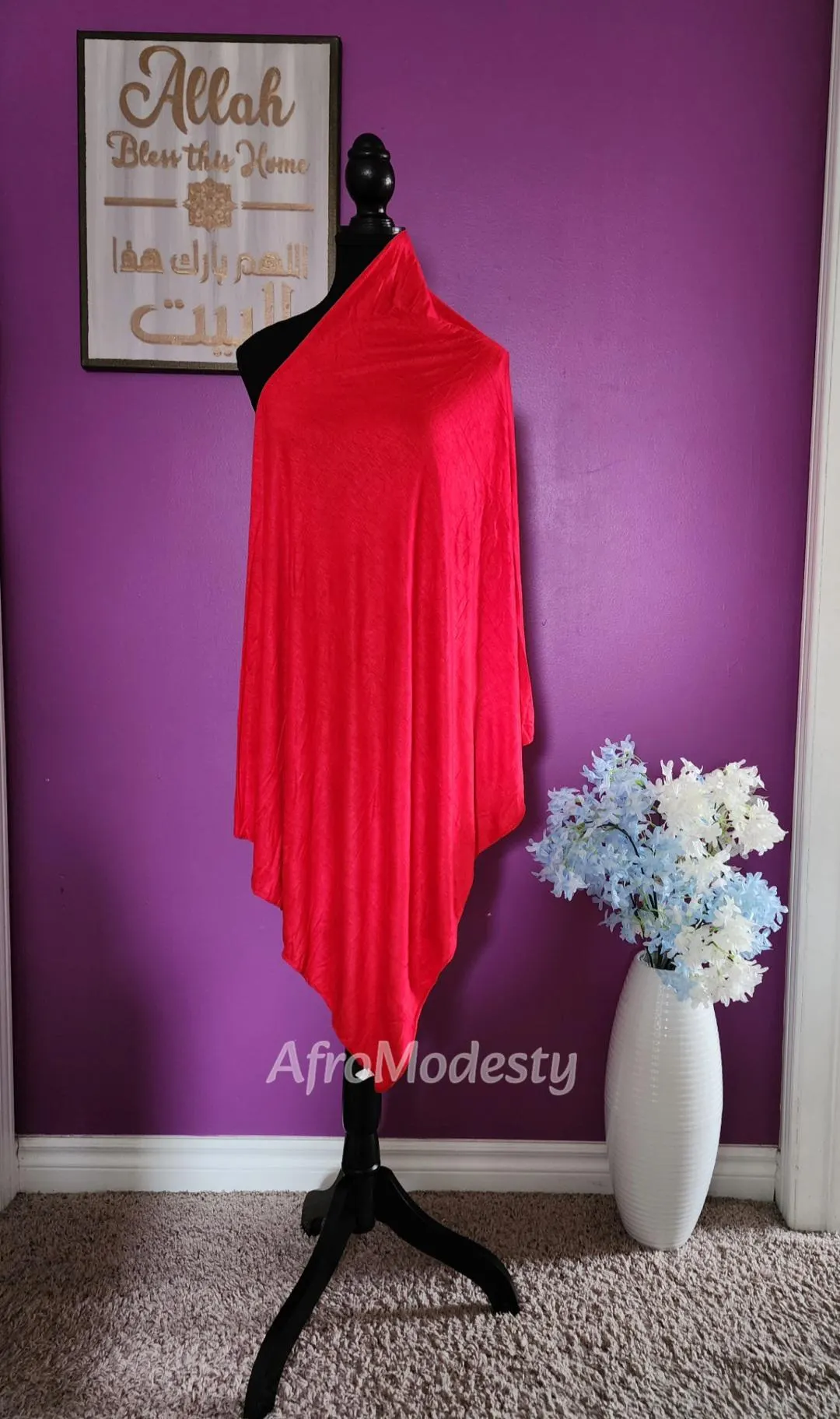 Jersey Hijab Veil Scarf - Modest Coverage (34” X 64") - image 4