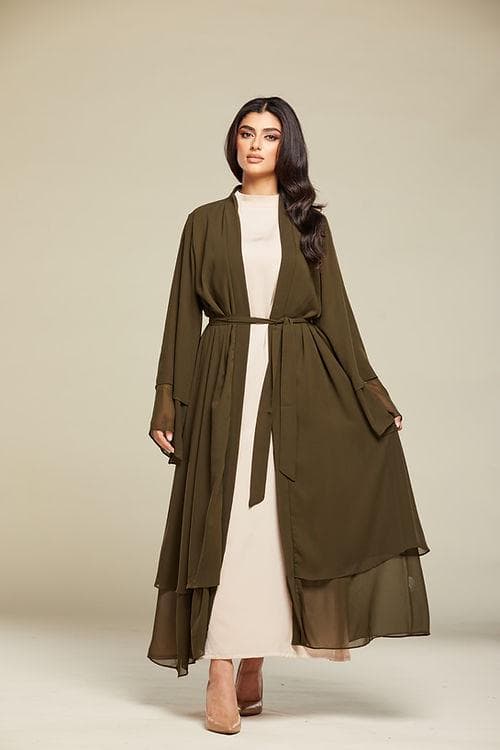 Layali Abaya - Olive - image 4