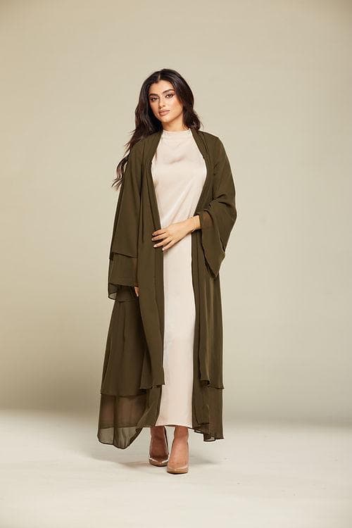 Layali Abaya - Olive - image 3
