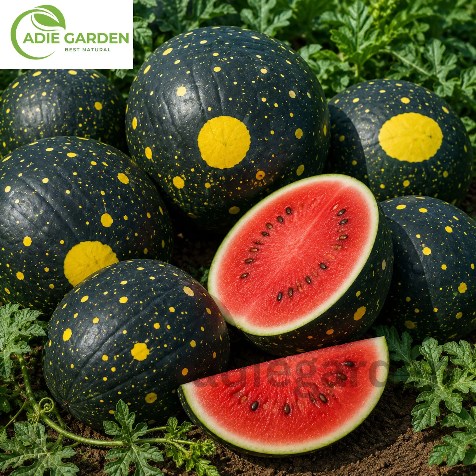 20 Moon and Stars Red Cherokee Watermelon Seeds | Heirloom Non-GMO | Sweet Red Flesh | Summer Garden Fruit Seeds