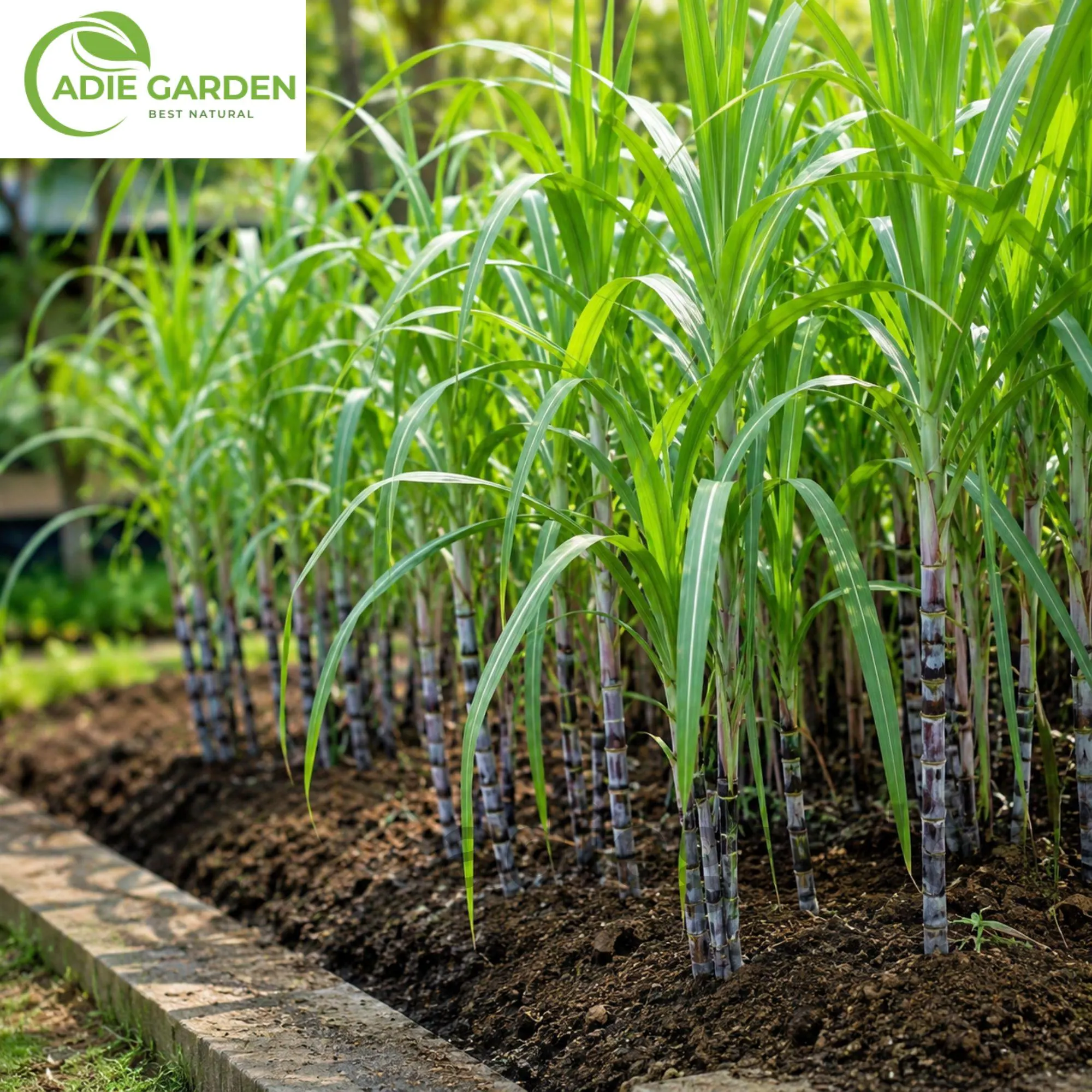 200 Green Sugarcane Seeds | Tropical Perennial Grass | Heirloom Sugar Cane Plant | Fast Growing Garden Seeds