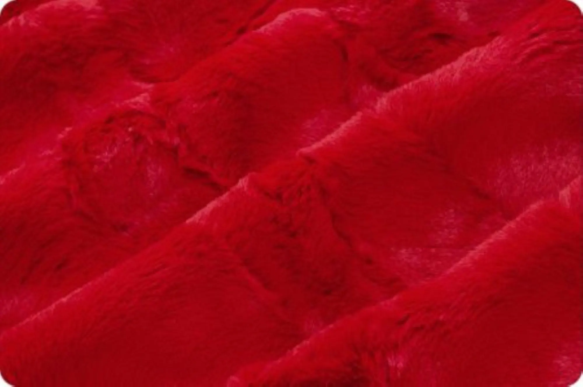CARDINAL RED Luxe Cuddle® Hide minky by Shannon Fabric - END of Bolt 23 " - image 4