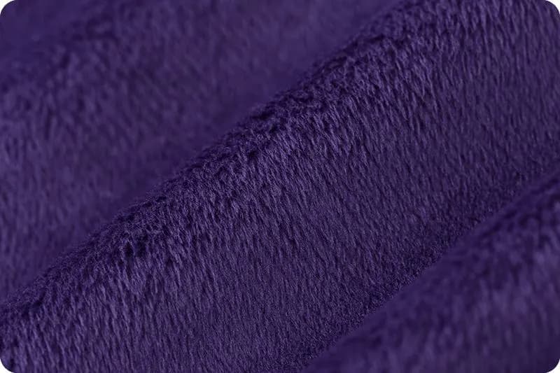 Solid Cuddle® 3 Eggplant – Ultra Soft Plush Minky Fabric 3mm – Shannon Cuddle® | Cut-to-Size c390eggplant - image 4