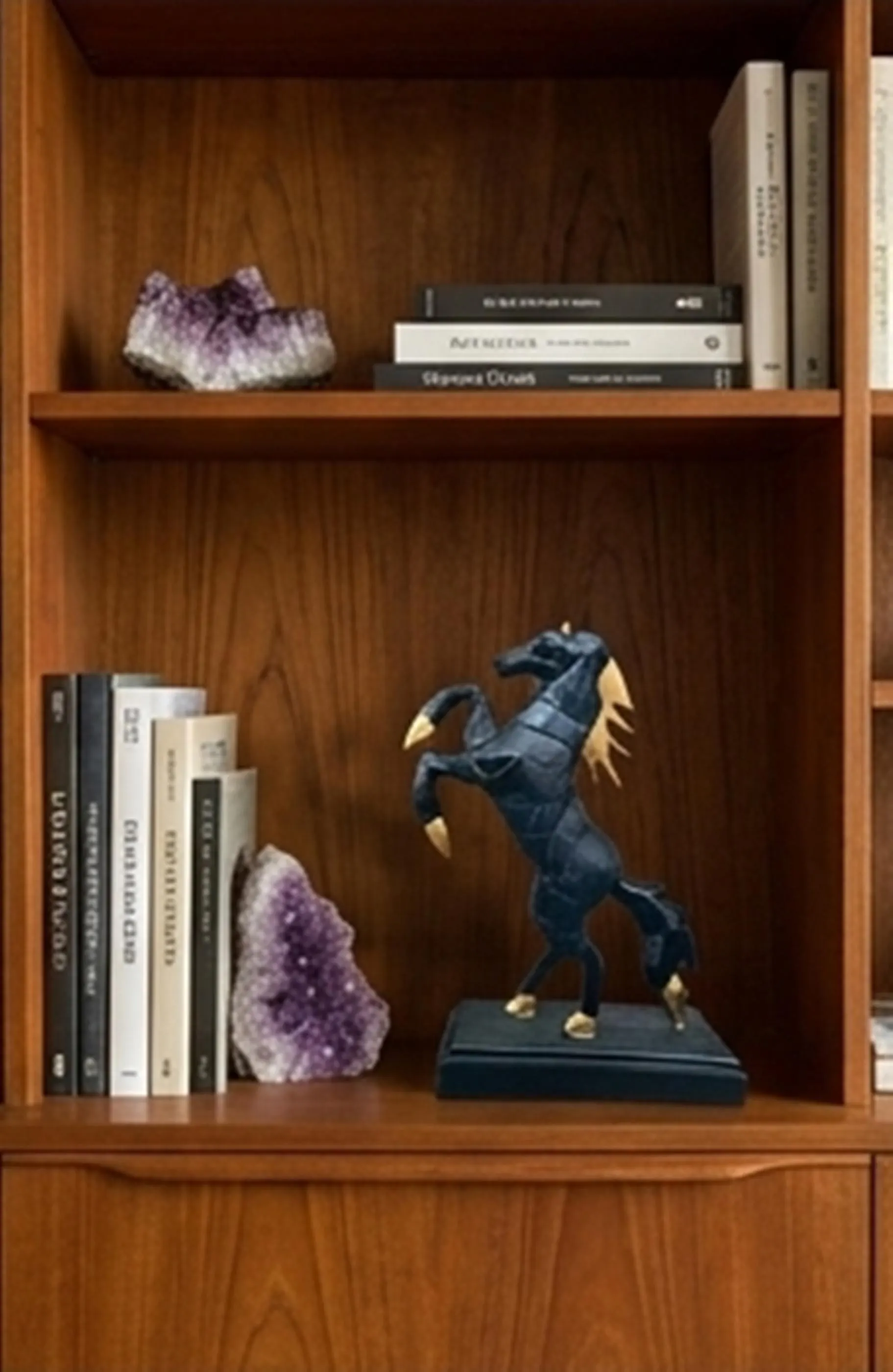 Geometric Horse Statue, Modern Horse Sculpture, Abstract Animal Figurine, Luxury Office Desk Decor - image 5