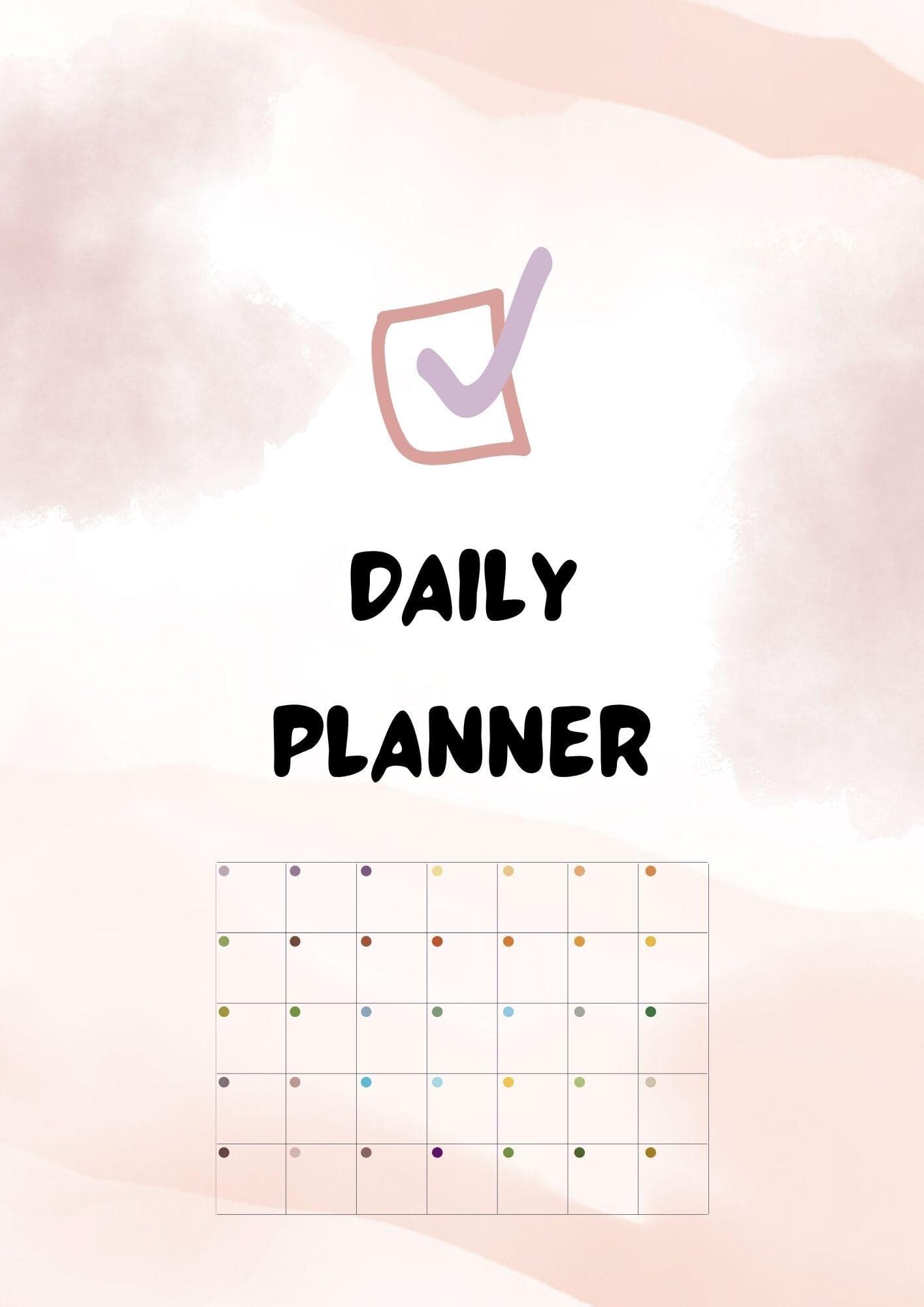 Daily Planner Printable: Monthly Calendar, Notes, Birthday Tracker (PDF Download) - image 4