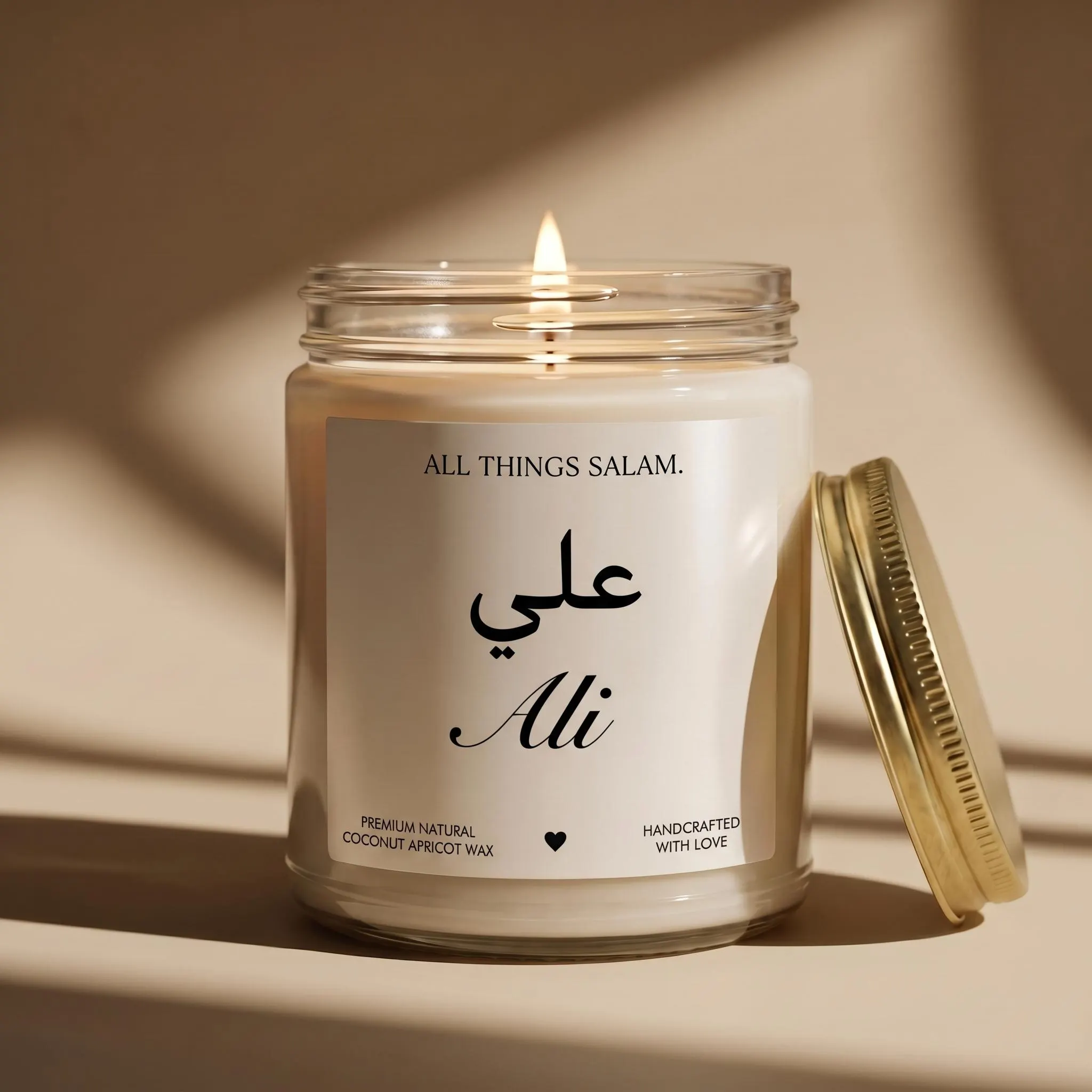 Custom Islamic Wedding Gift, Personalized Candle Gift, Nikkah Gift, Muslim Bride Gift, Groom, Islamic Couple, Married Nikah Arabic Decor 13A - image 4