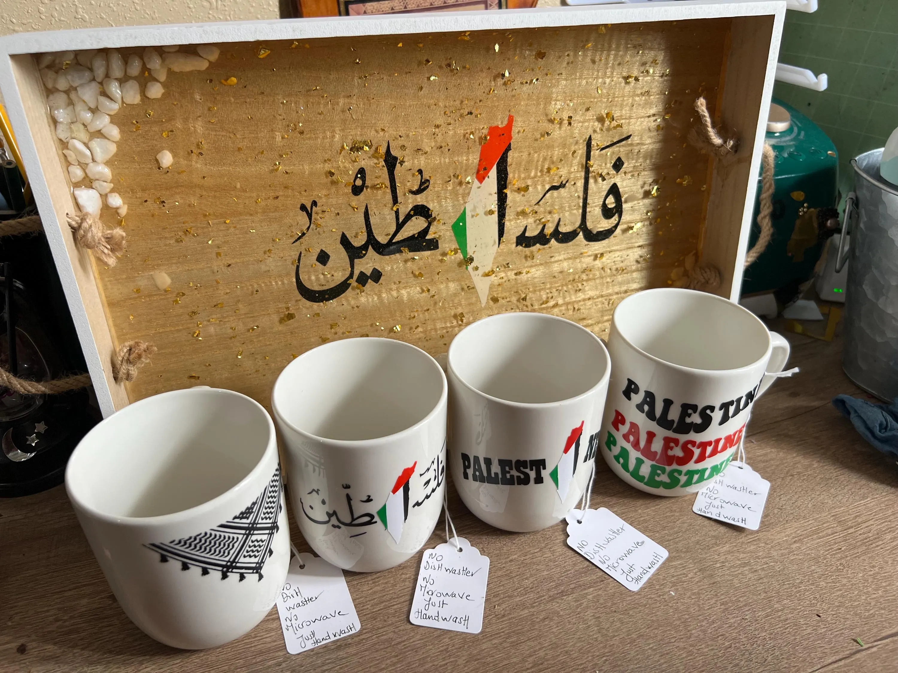 Palestine Map Mug: Ceramic Coffee Tea Cup - Gaza Solidarity Gift - image 4