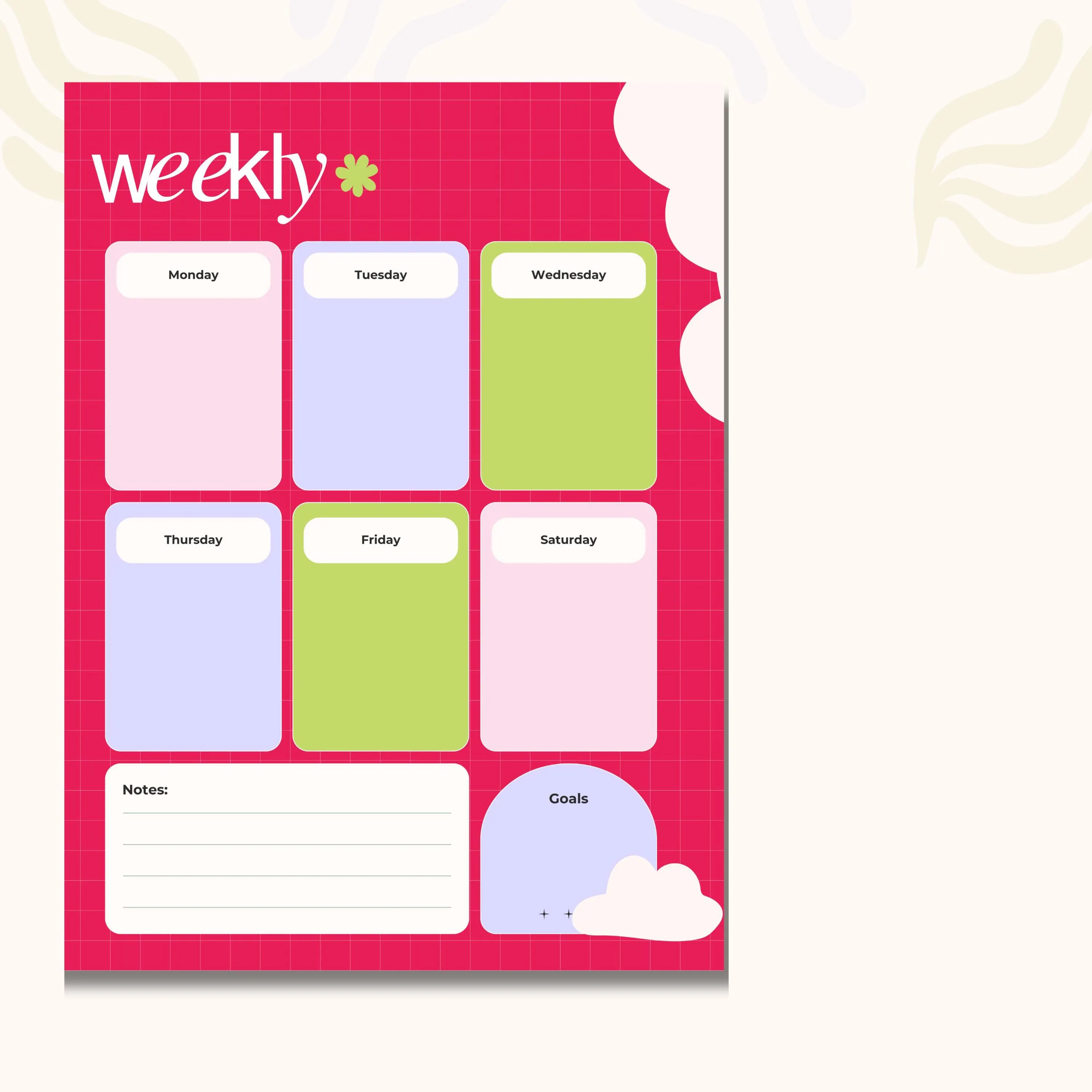Daily Weekly Monthly Planner Bundle, Digital Planner, Printable Planner, Canva Template, Undated Planner, Budget Planner, Editable Planner - image 4