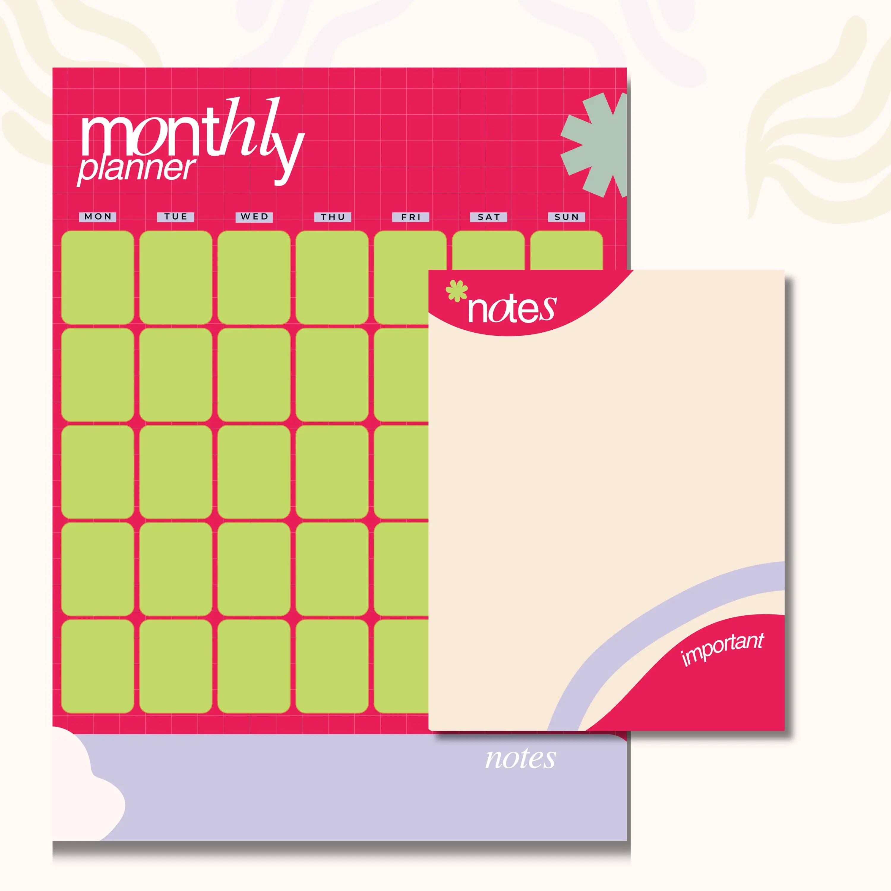 Daily Weekly Monthly Planner Bundle, Digital Planner, Printable Planner, Canva Template, Undated Planner, Budget Planner, Editable Planner - image 5