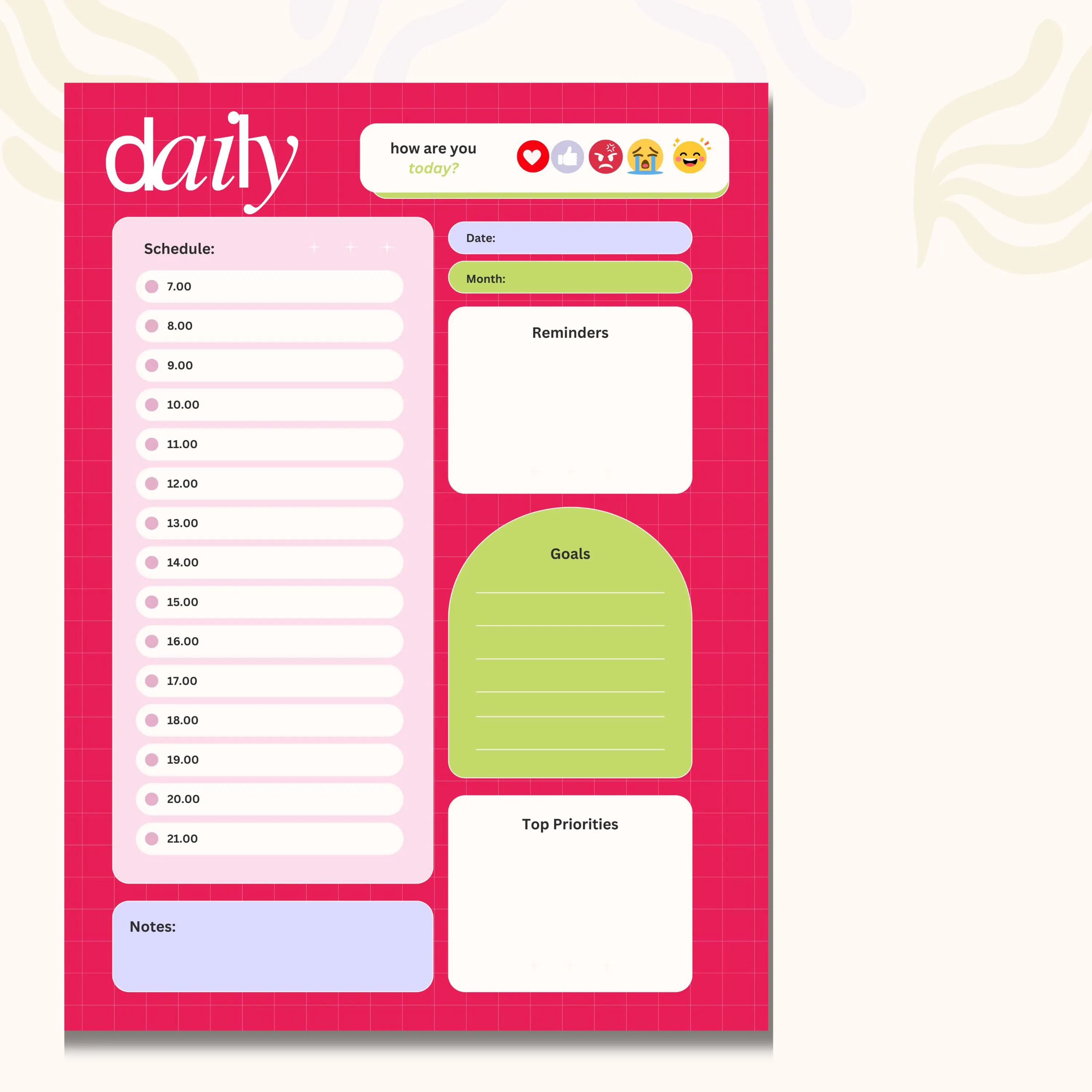 Daily Weekly Monthly Planner Bundle, Digital Planner, Printable Planner, Canva Template, Undated Planner, Budget Planner, Editable Planner - image 3