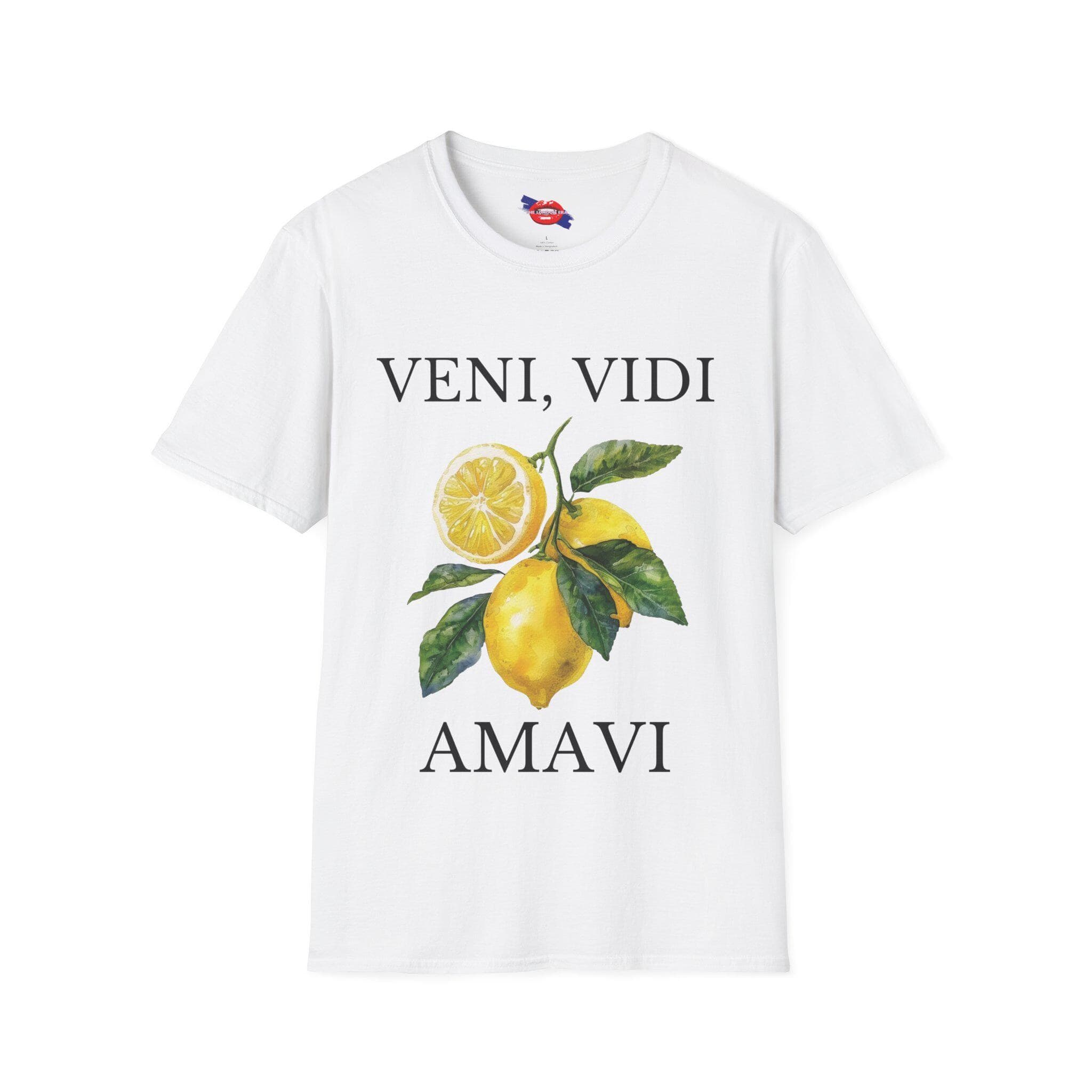 Lemon Print T-Shirt: Veni Vidi Amavi - Italian Summer Tee - image 4