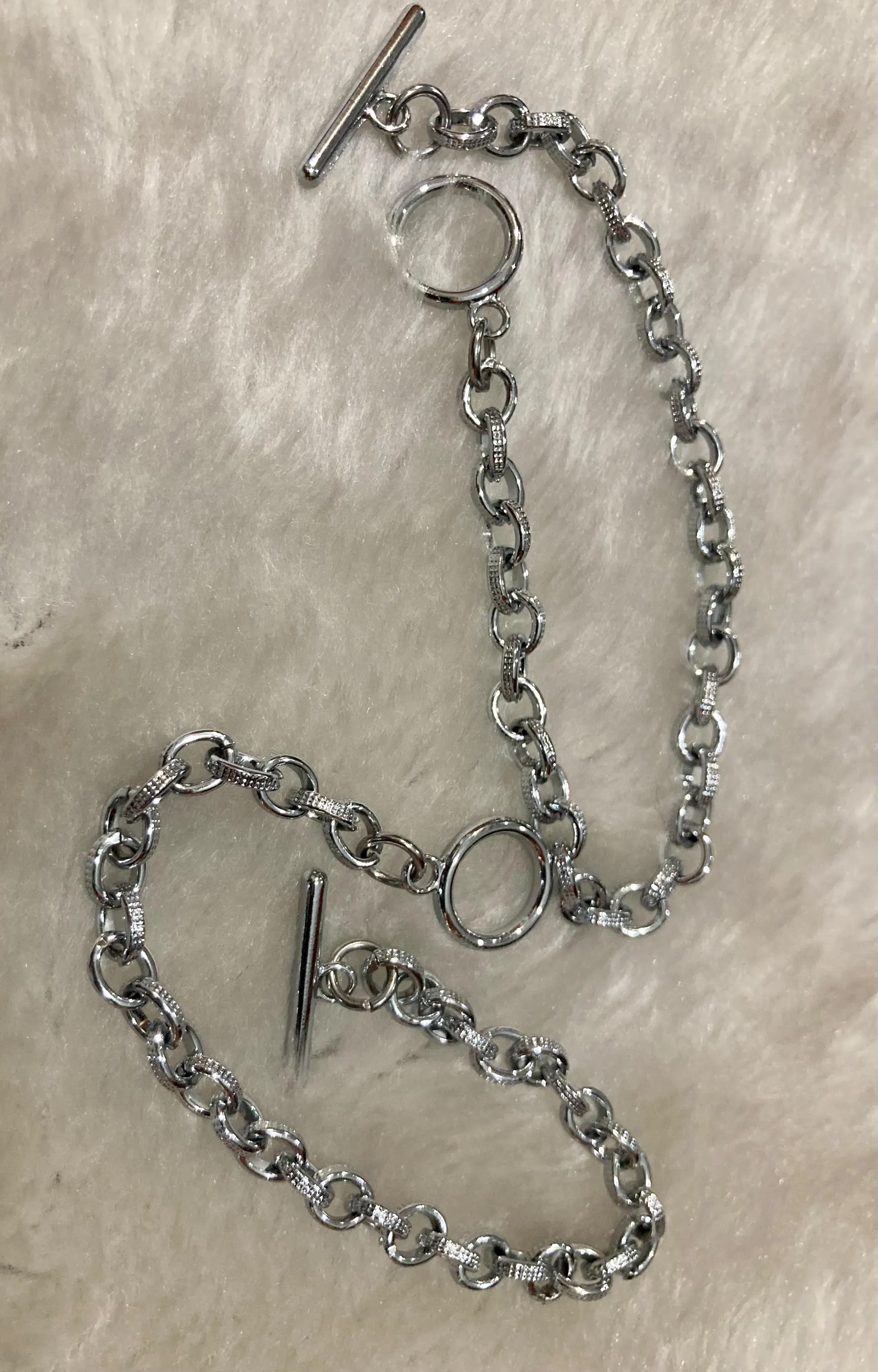 Unisex Man Lady DIY 1pc Bracelet Toggle n Clasp Bracelet Add Charms thick thin chains links choose from 3 choices Minimalist Ready to wear - image 3