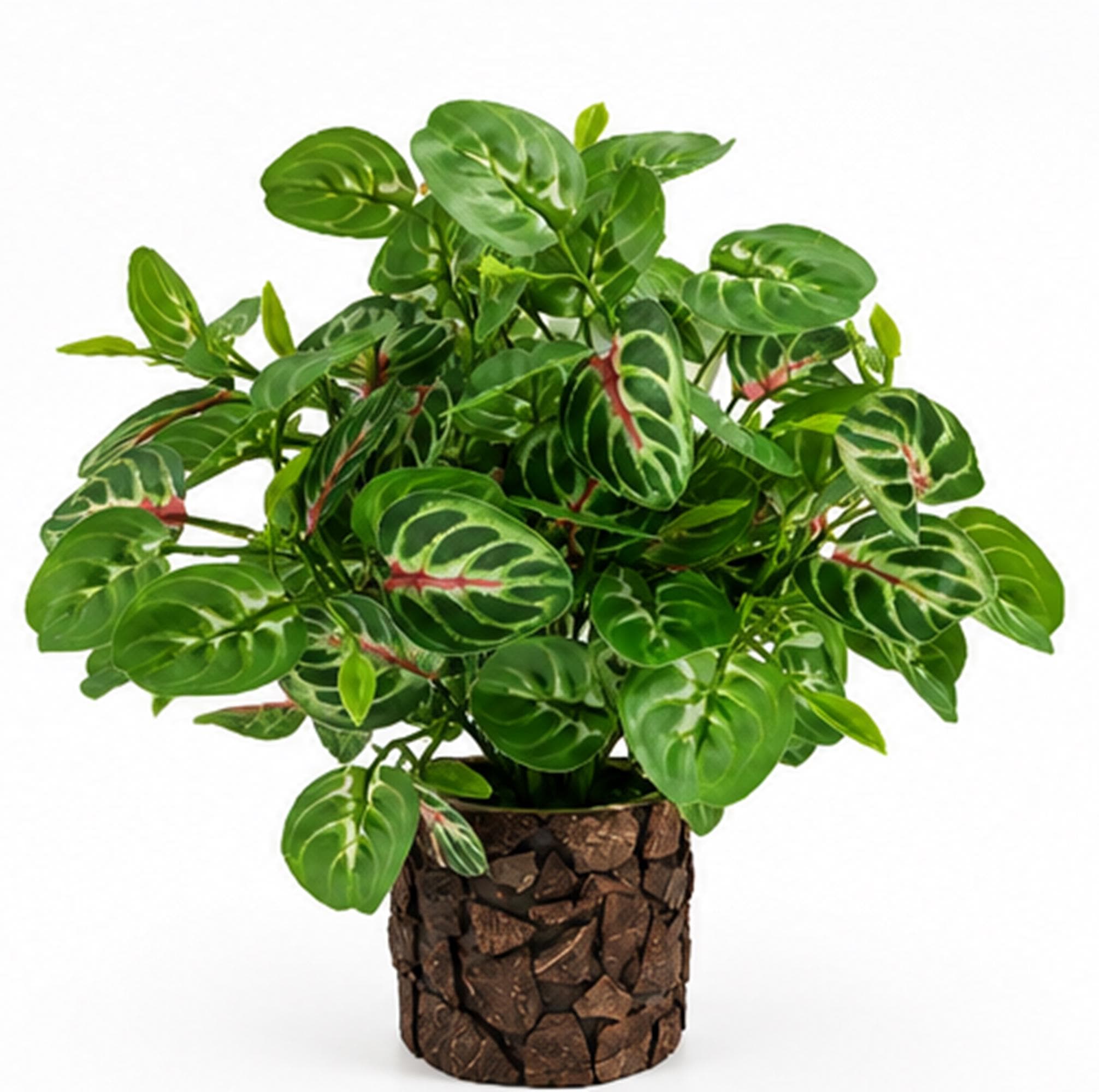 Green Artificial Flower Pot, Faux Colorful Foliage Plant, Home & Office Decoration - image 4