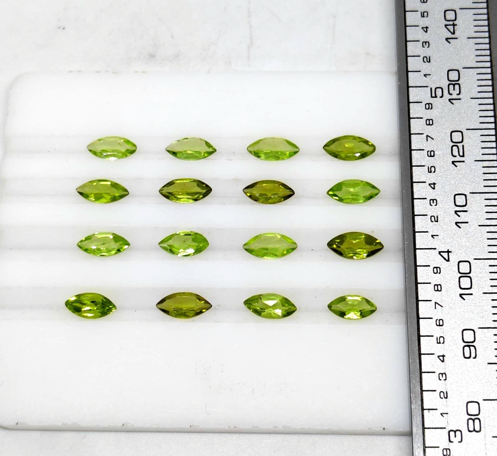 Marquise Cut Peridot Gemstone Lot | Natural Apple Green, August Birthstone - image 5