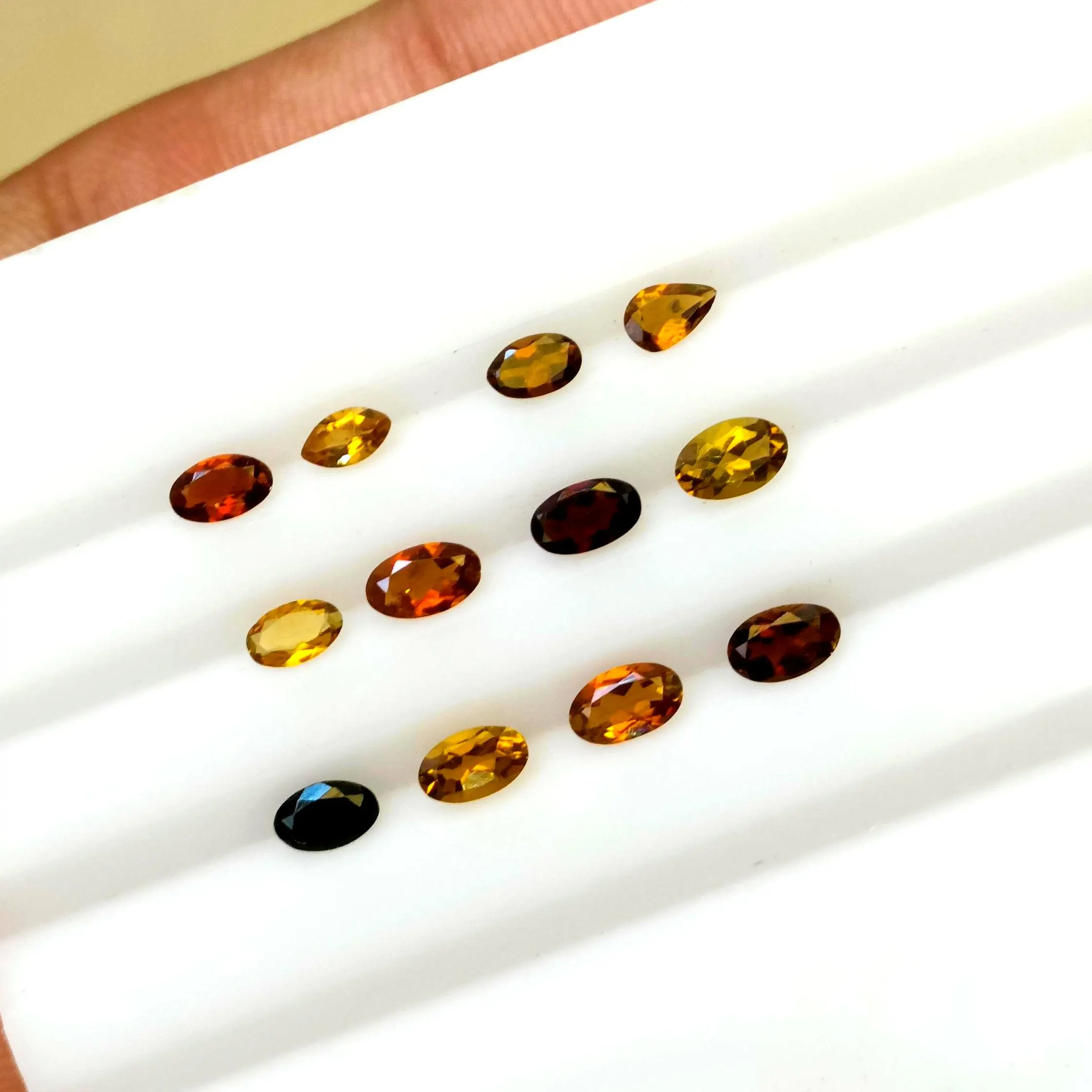 Faceted Petrol Tourmaline Gemstone Lot: Brown Golden Dravite, - image 3