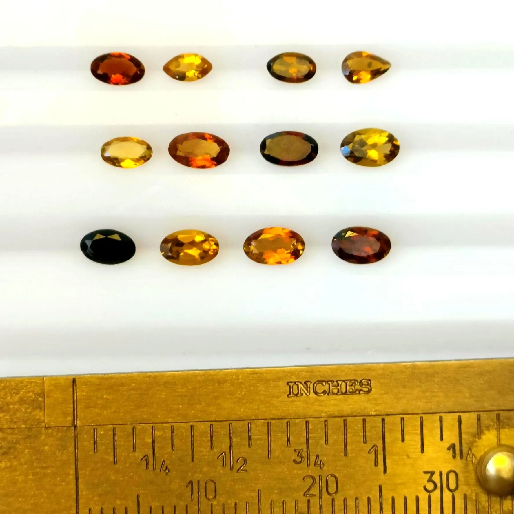 Faceted Petrol Tourmaline Gemstone Lot: Brown Golden Dravite, - image 4