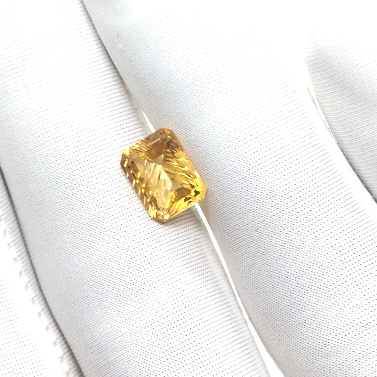 Natural Citrine Emerald Cut 9x6.94mm 2.25 Carat Loose Gemstone - image 4