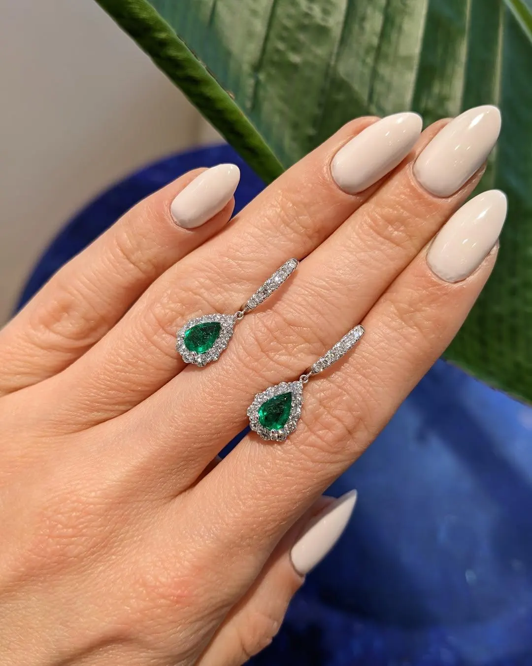 Original Emerald Earrings | Genuine Green Gemstone Jewelry | December Birthstone Gift for Women - image 3