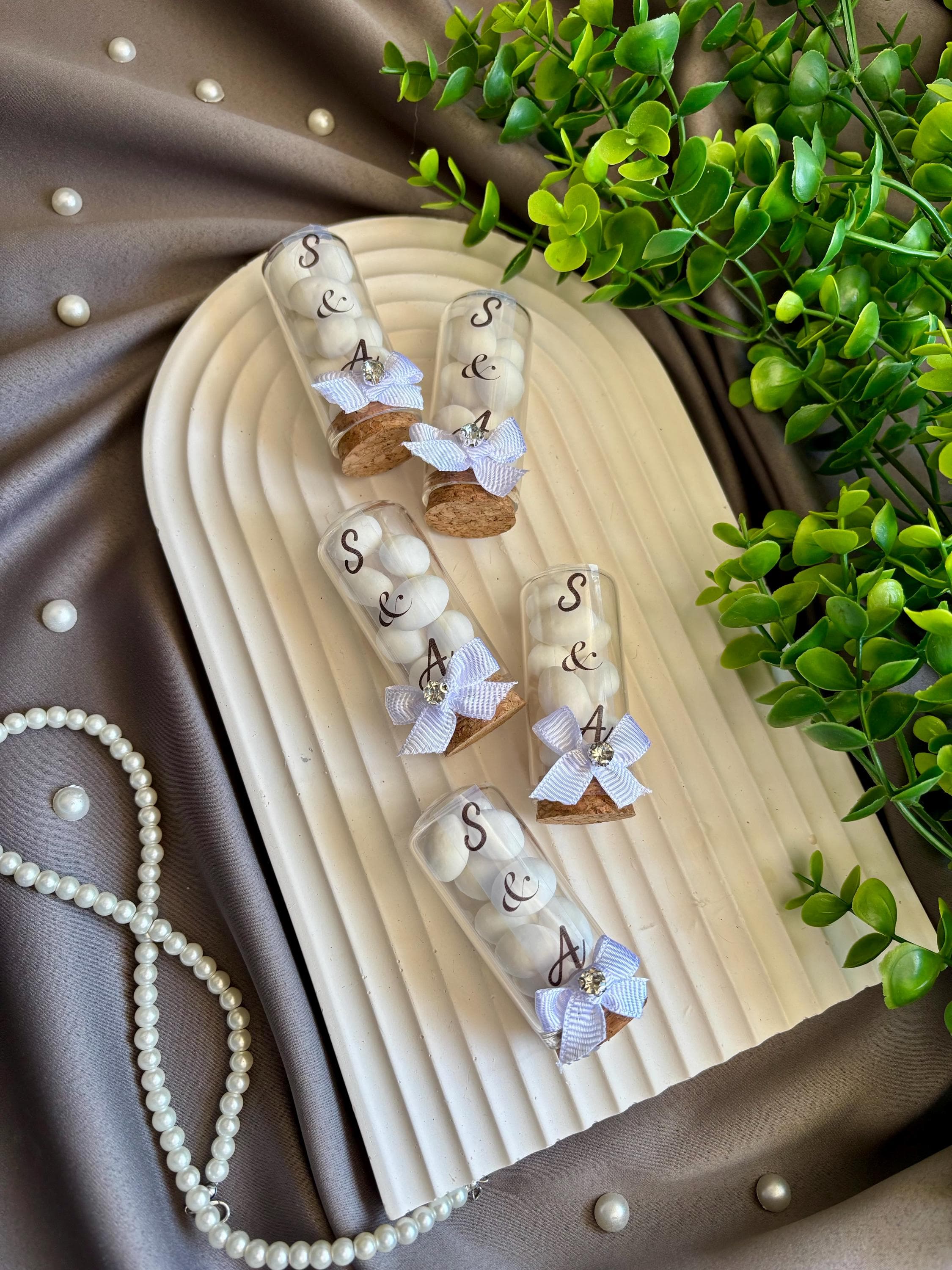 Wedding Favors for Guests, Almond Gifts in Tubes, Wedding Almond Candy Gifts, Personalized Wedding Gift, Baptism Gifts, Thank You Treats
