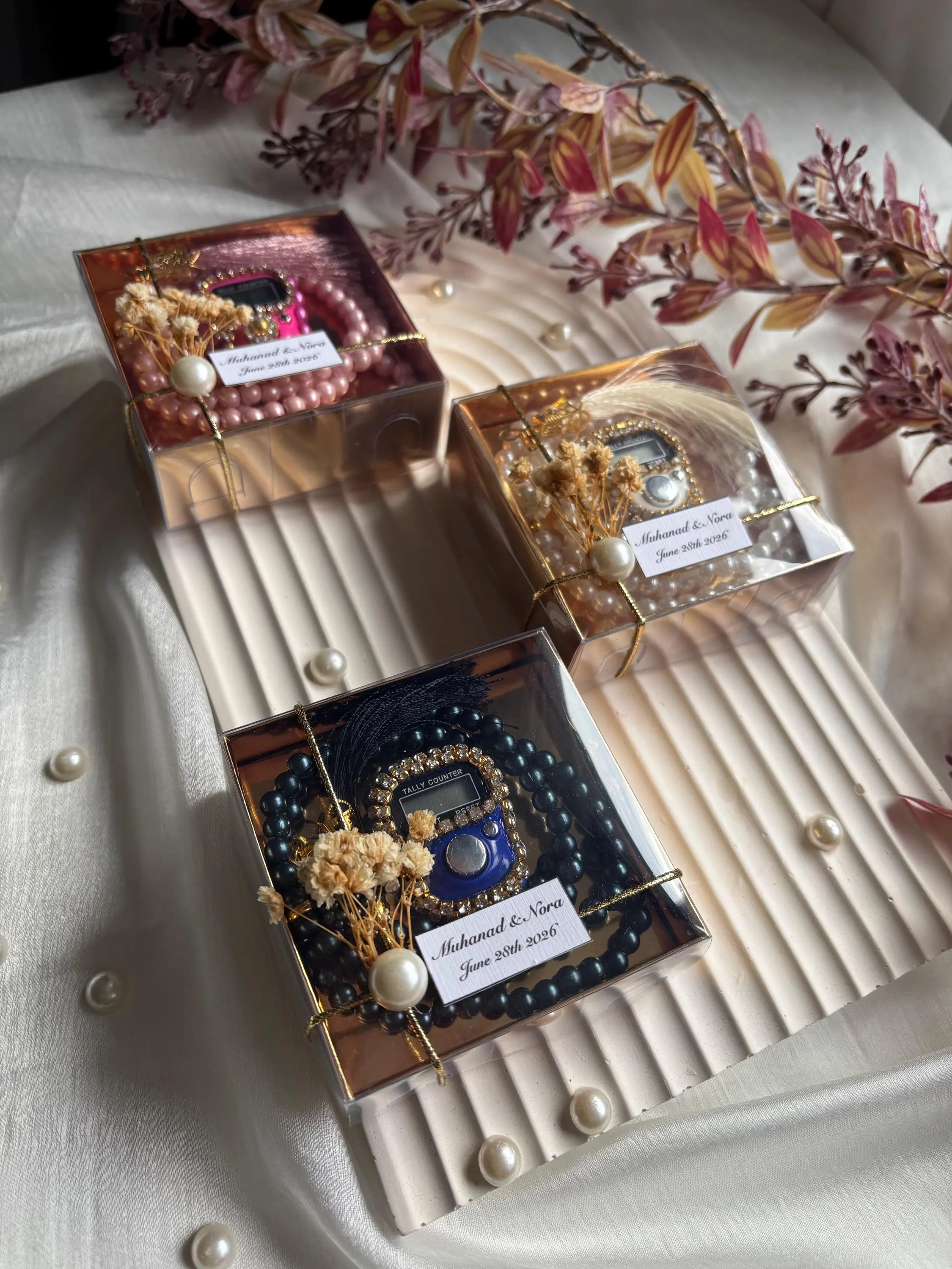 Digital Tasbih Wedding Favors, Muslim Wedding Favor, Nikkah Gift, Ramadan Eid Gift, Umrah Hajj Favors, Islamic Gift Set, Finger Counter,