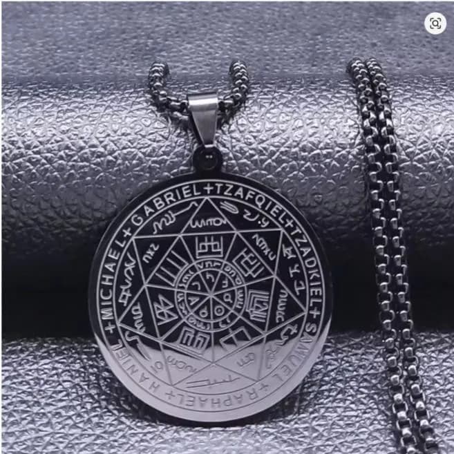 Hebrew Archangels Pendant Necklace - Spiritual Amulet Jewelry - image 4