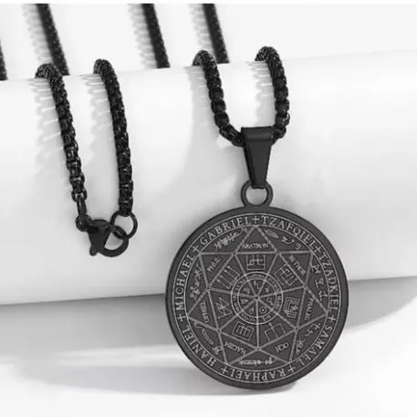 Hebrew Archangels Pendant Necklace - Spiritual Amulet Jewelry - image 3